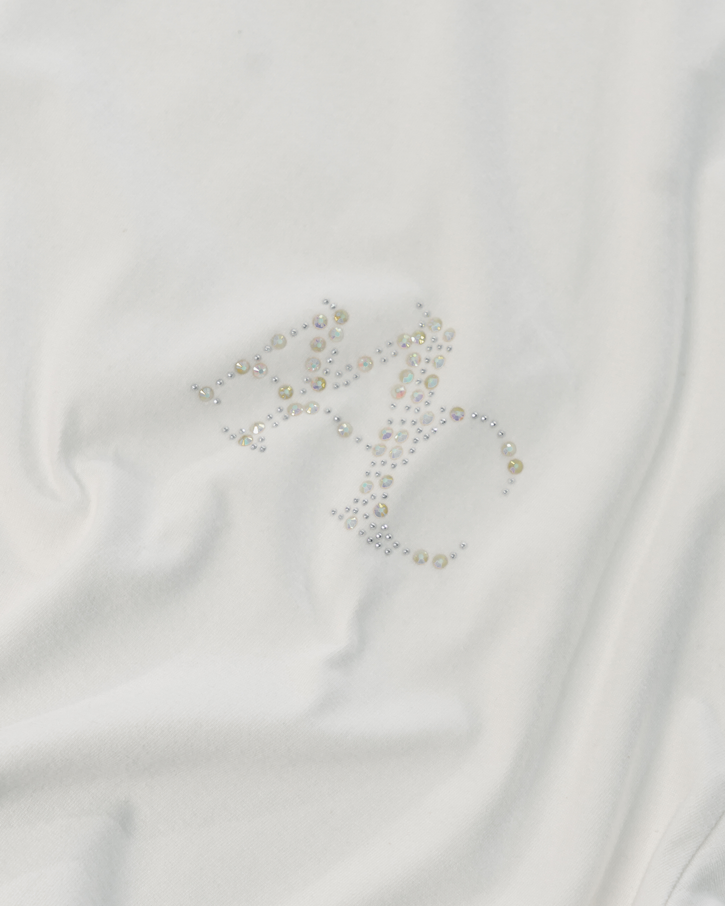 CRYSTALZ WHITE TEE