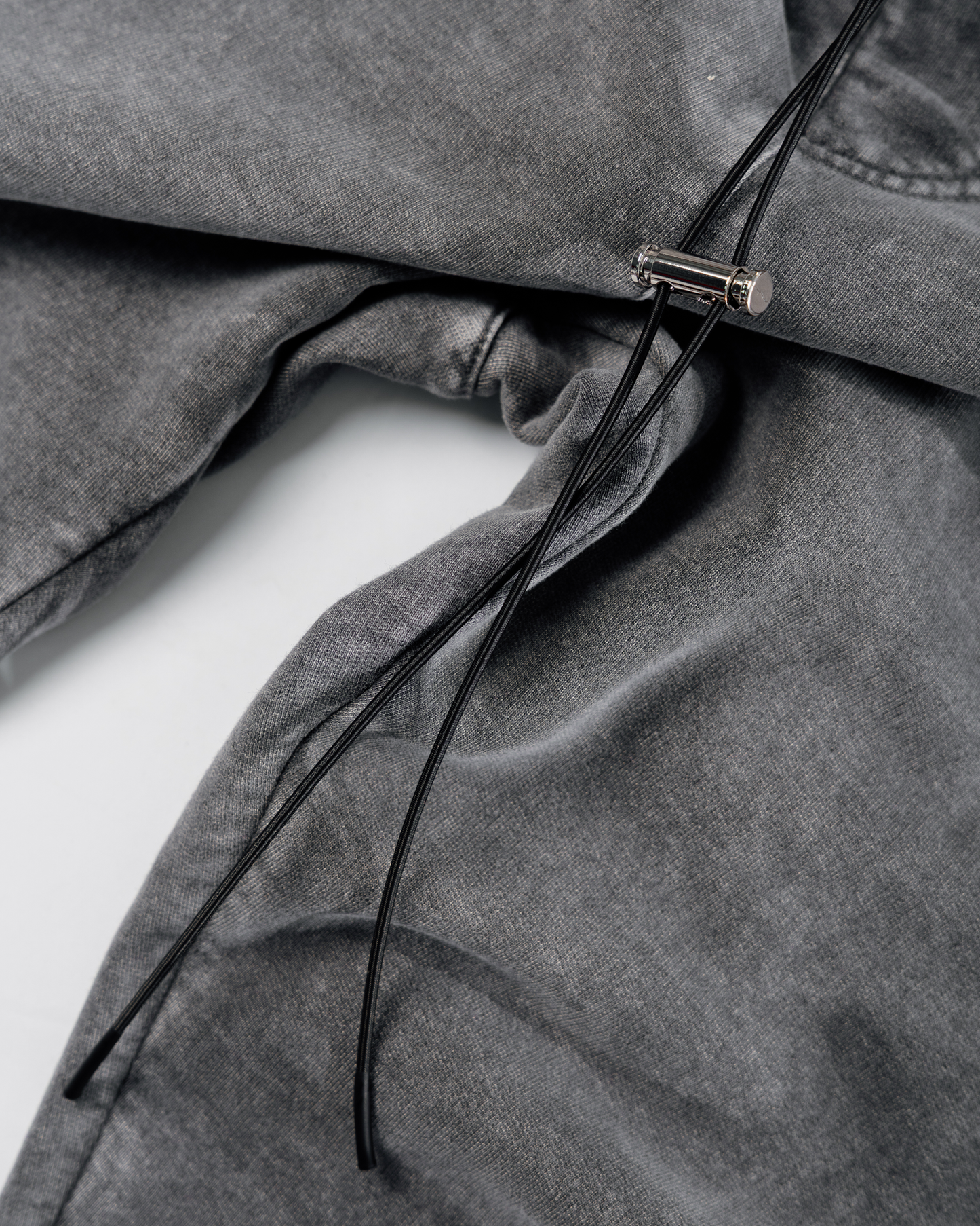 CHROME BLAACK BASIC SWEATPANTS (adjustable)