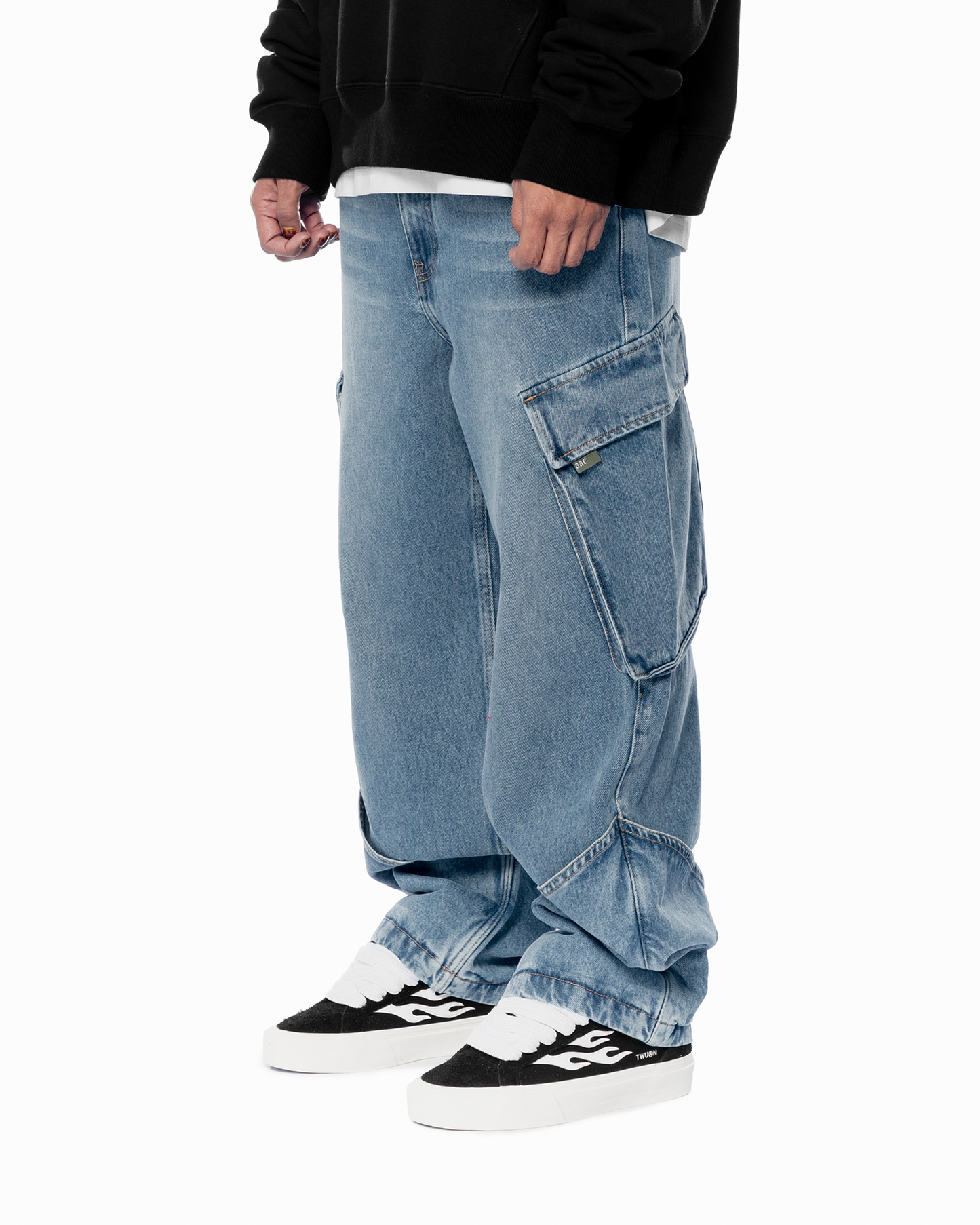 DOUBLE BOOT CARGO DENIM