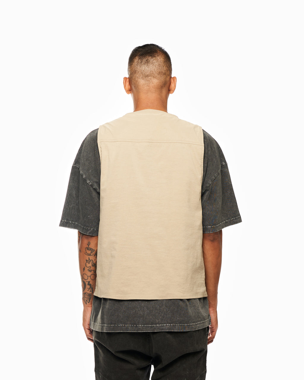 BEIGE CARGO VEST