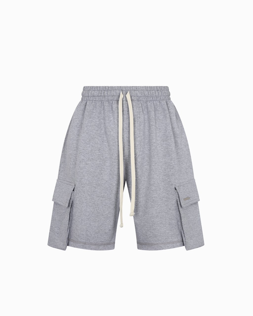 MELANGE CARGO SWEAT SHORTS