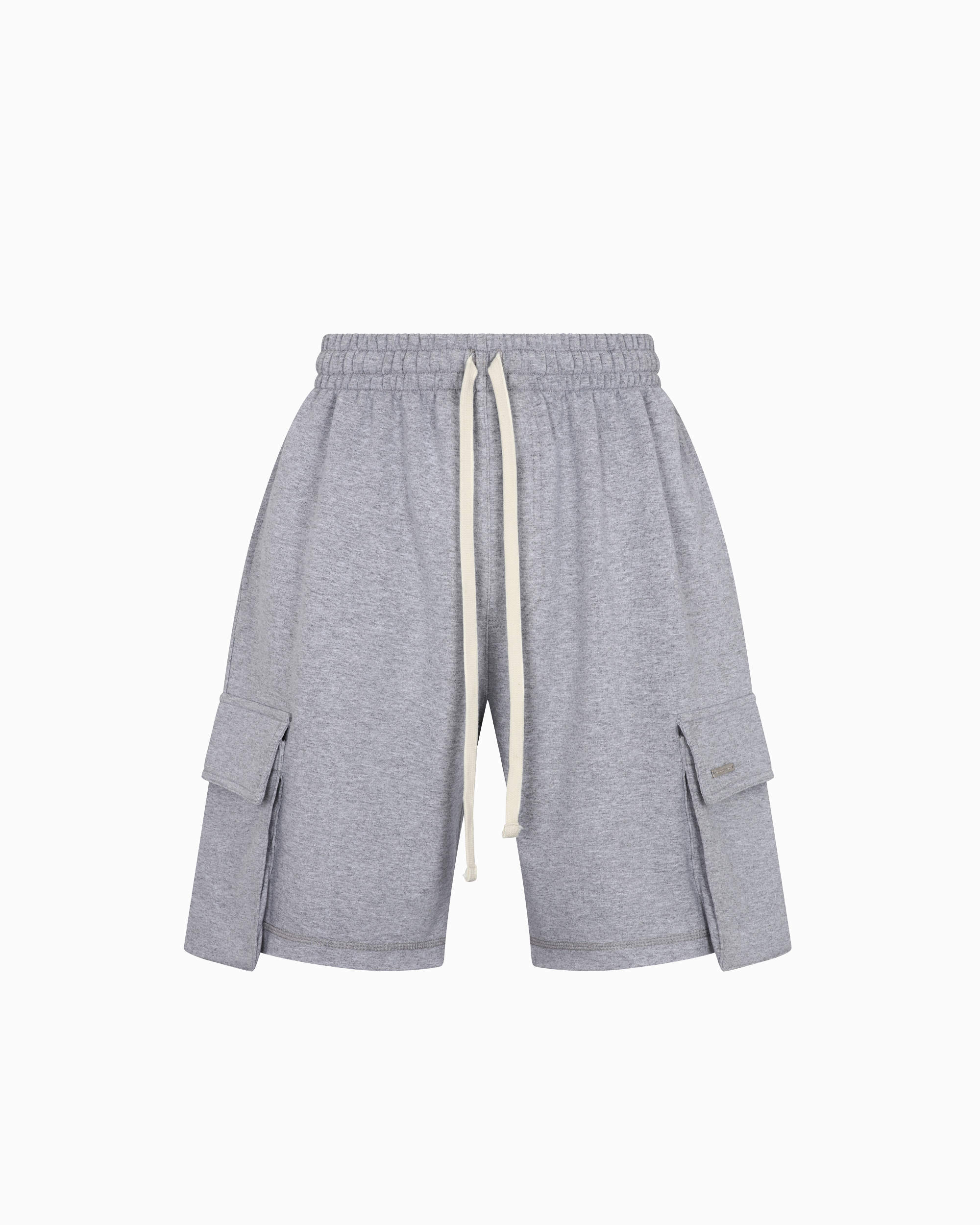 MELANGE CARGO SWEAT SHORTS