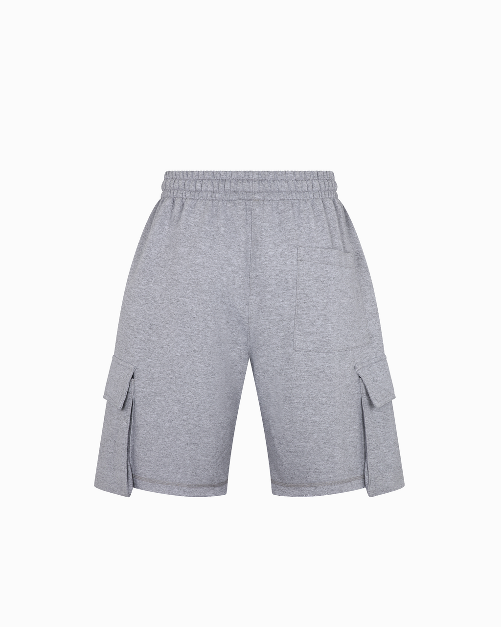MELANGE CARGO SWEAT SHORTS