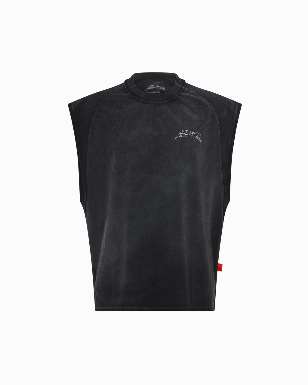 SLEEVELESS CHROME BLAACK TEE