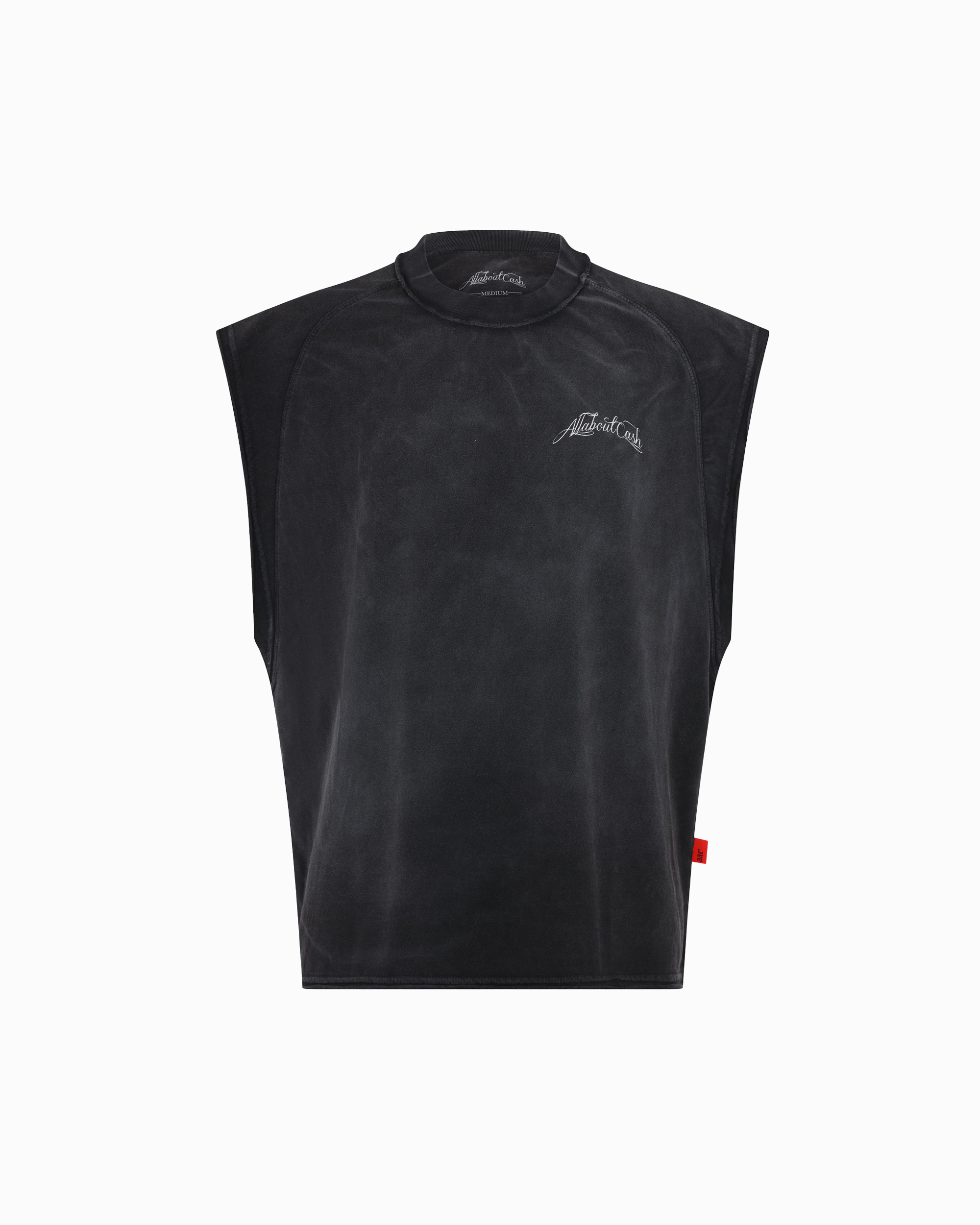 SLEEVELESS CHROME BLAACK TEE