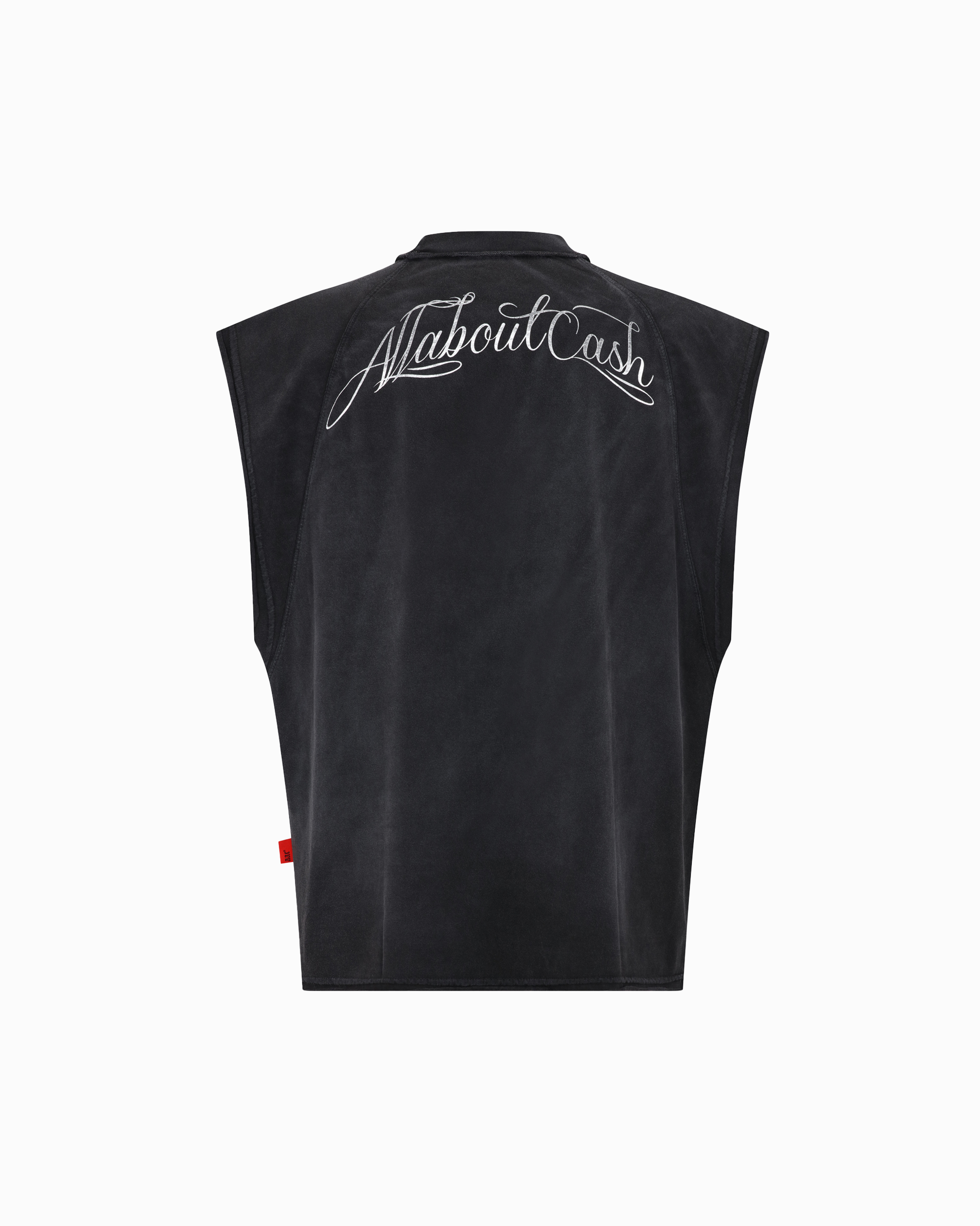 SLEEVELESS CHROME BLAACK TEE