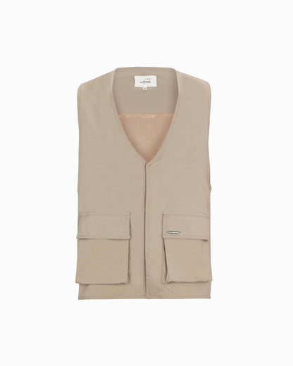 BEIGE CARGO VEST