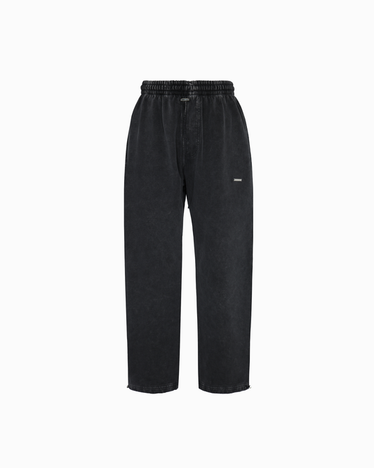 CHROME BLAACK BASIC SWEATPANTS (adjustable)
