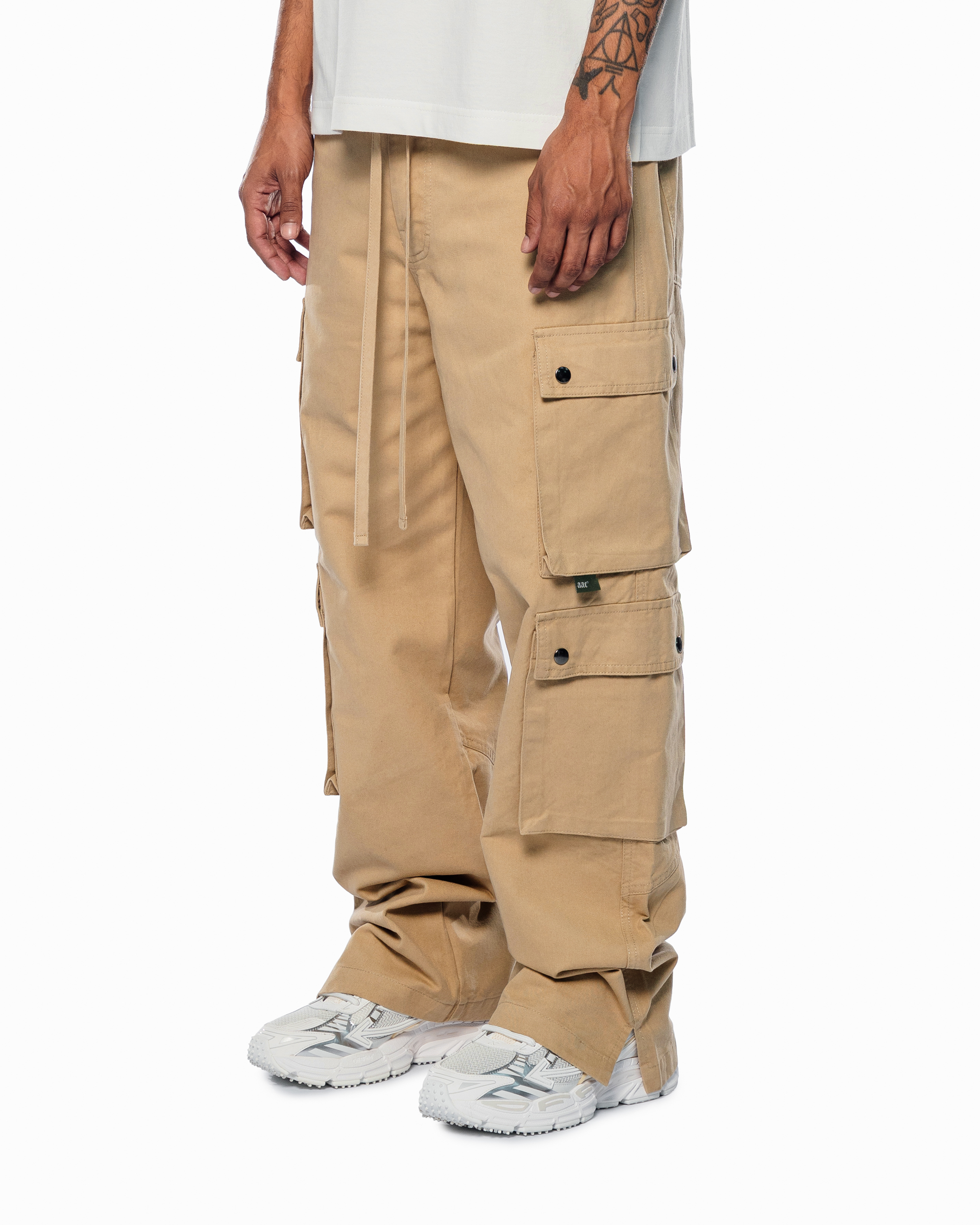 FOUR POCKET CAMEL CARGO PANTS