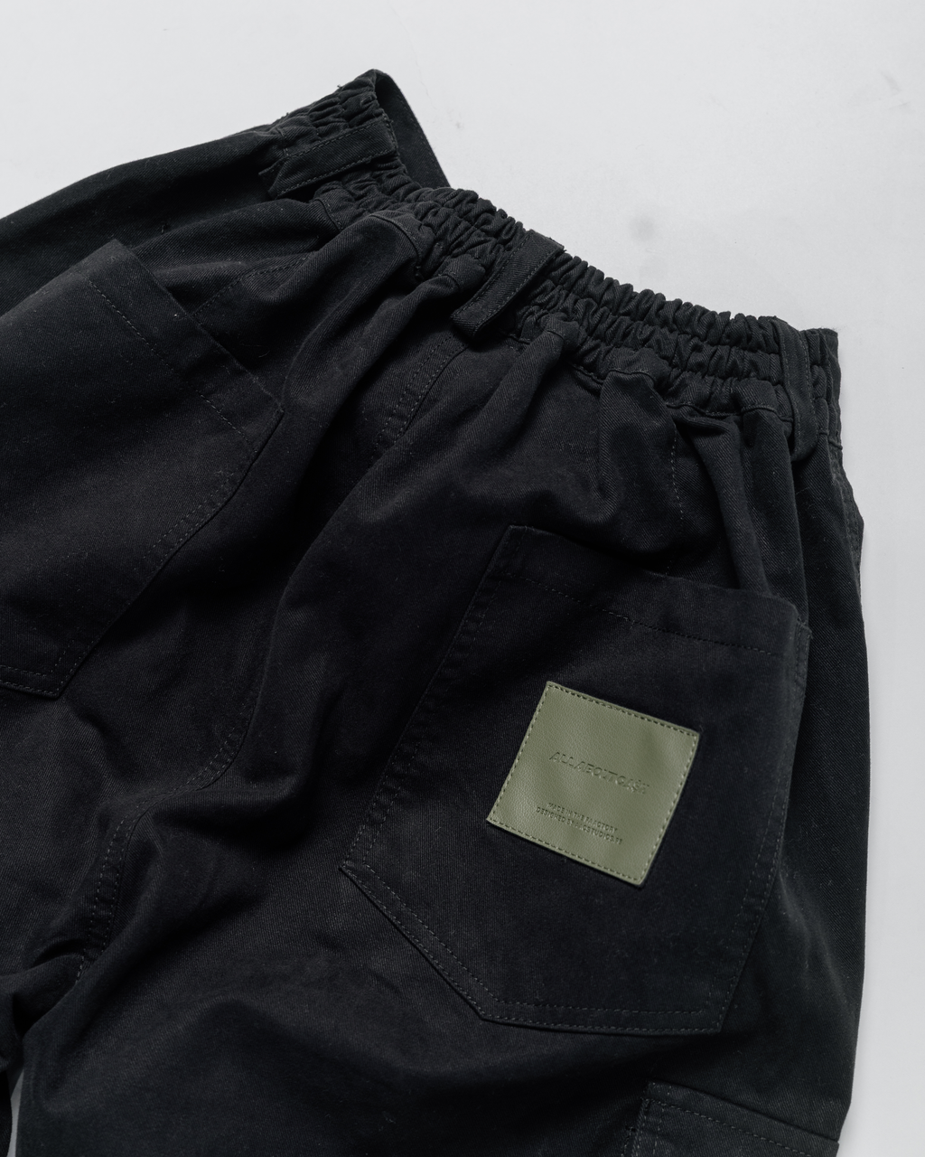 FOUR POCKET BLAACK CARGO PANTS