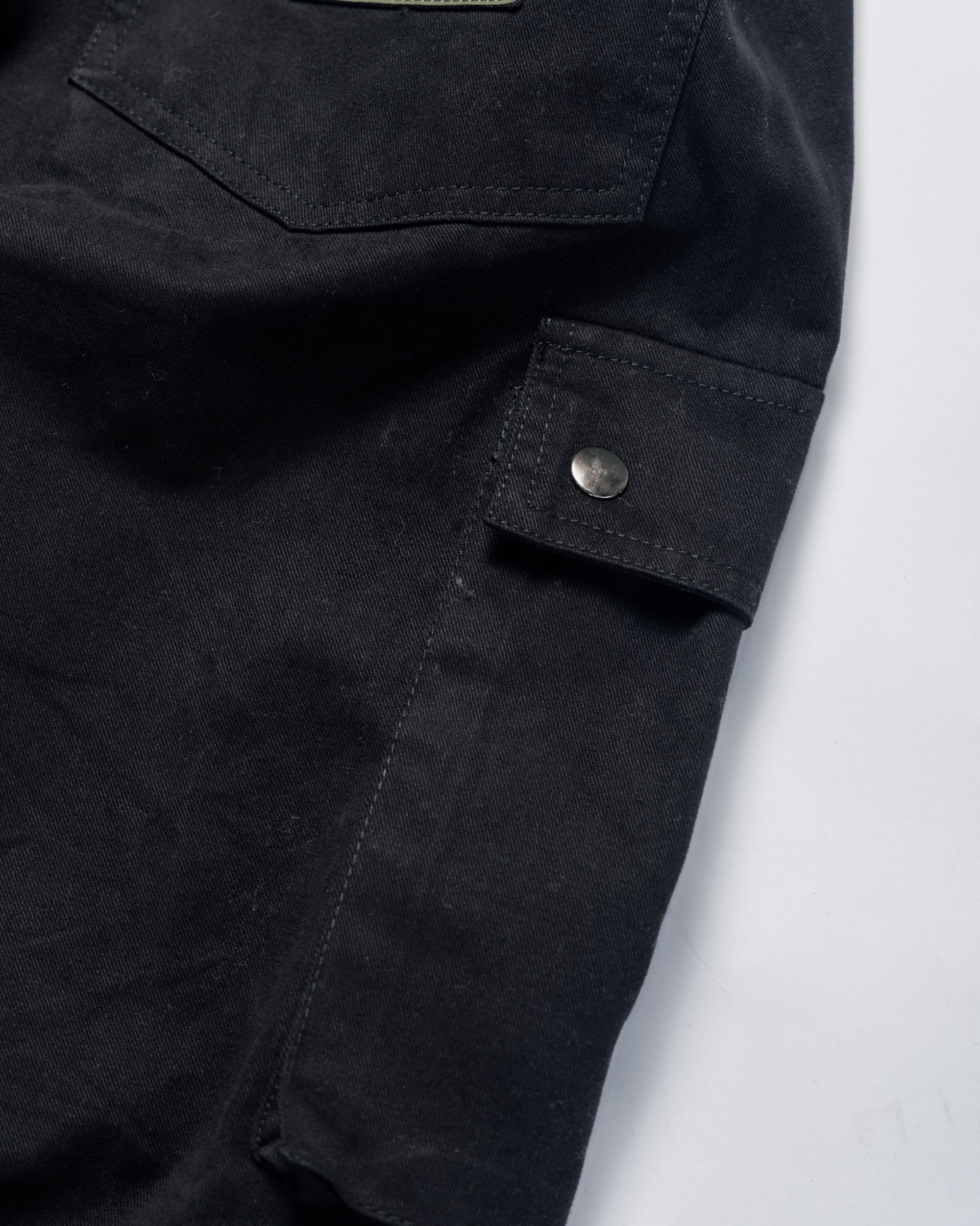 FOUR POCKET BLAACK CARGO PANTS