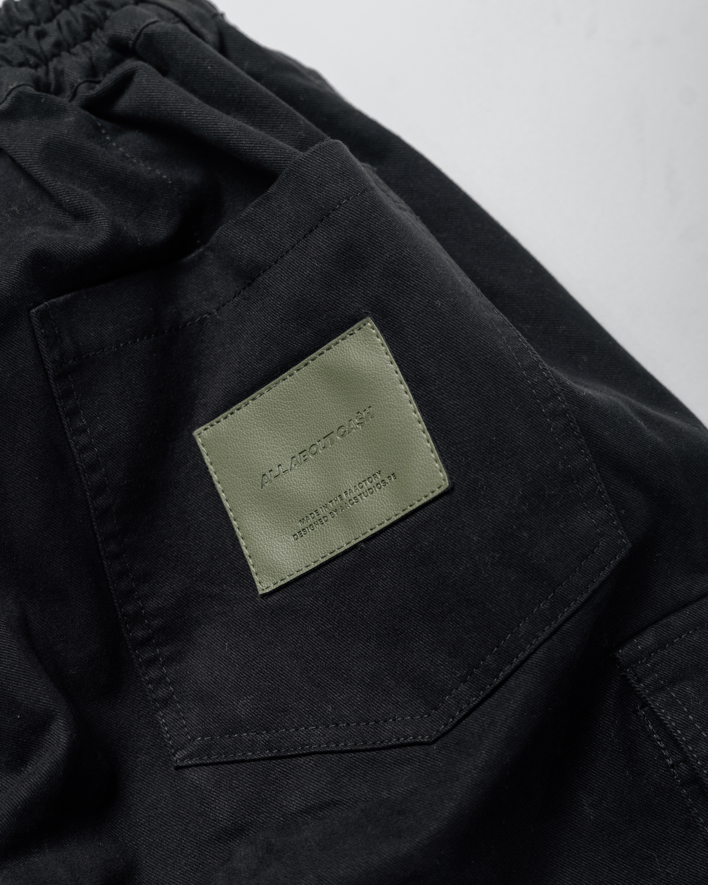 FOUR POCKET BLAACK CARGO PANTS