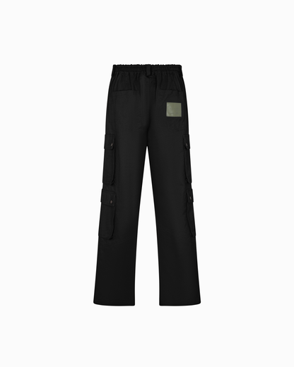 FOUR POCKET BLAACK CARGO PANTS