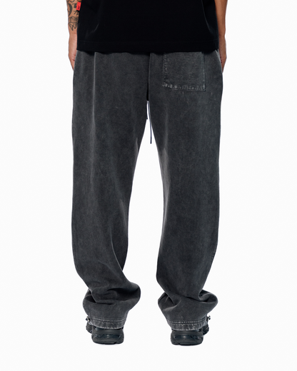 CHROME BLAACK BASIC SWEATPANTS (adjustable)