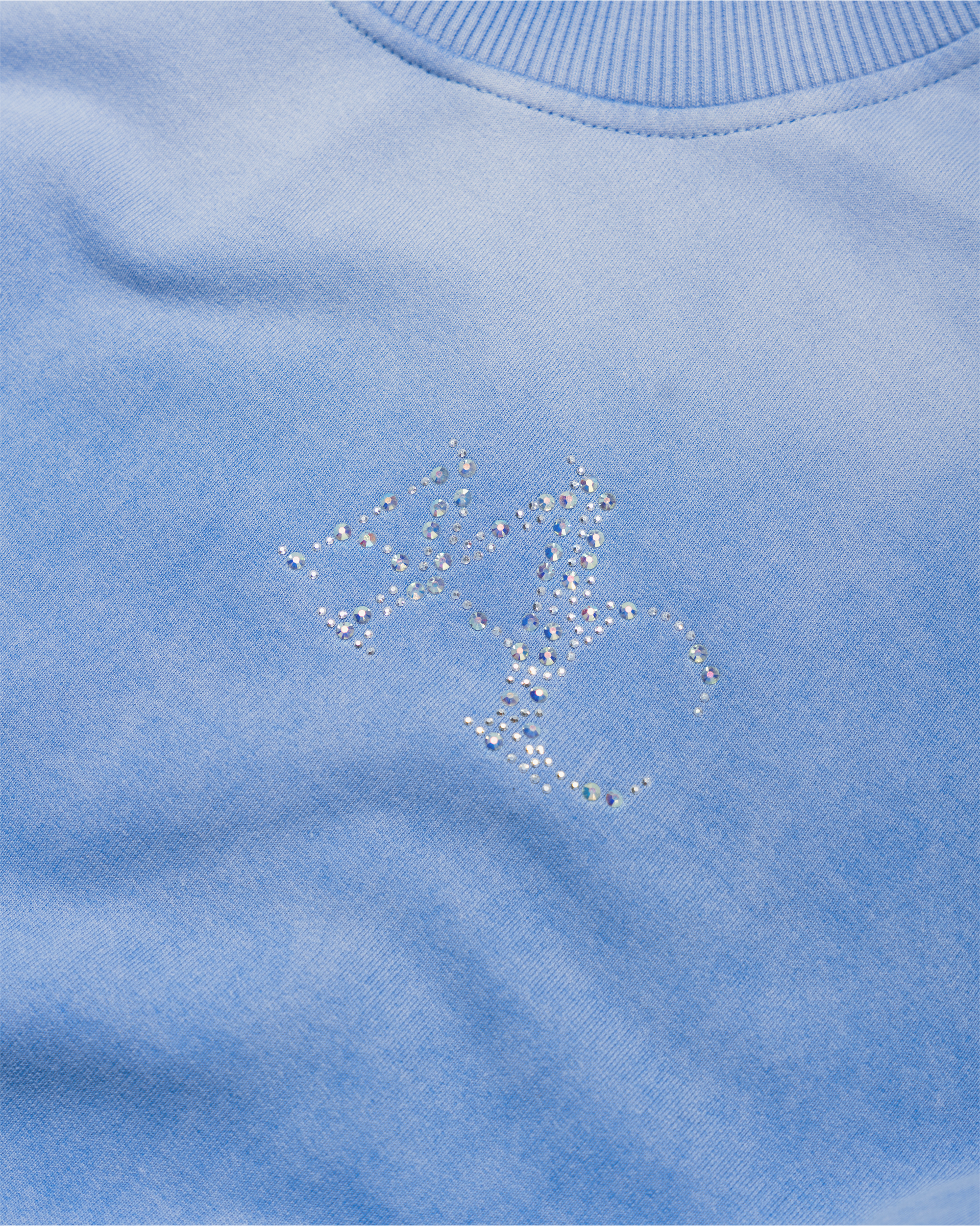 CRYSTALZ LIGHT BLUE CREWNECK
