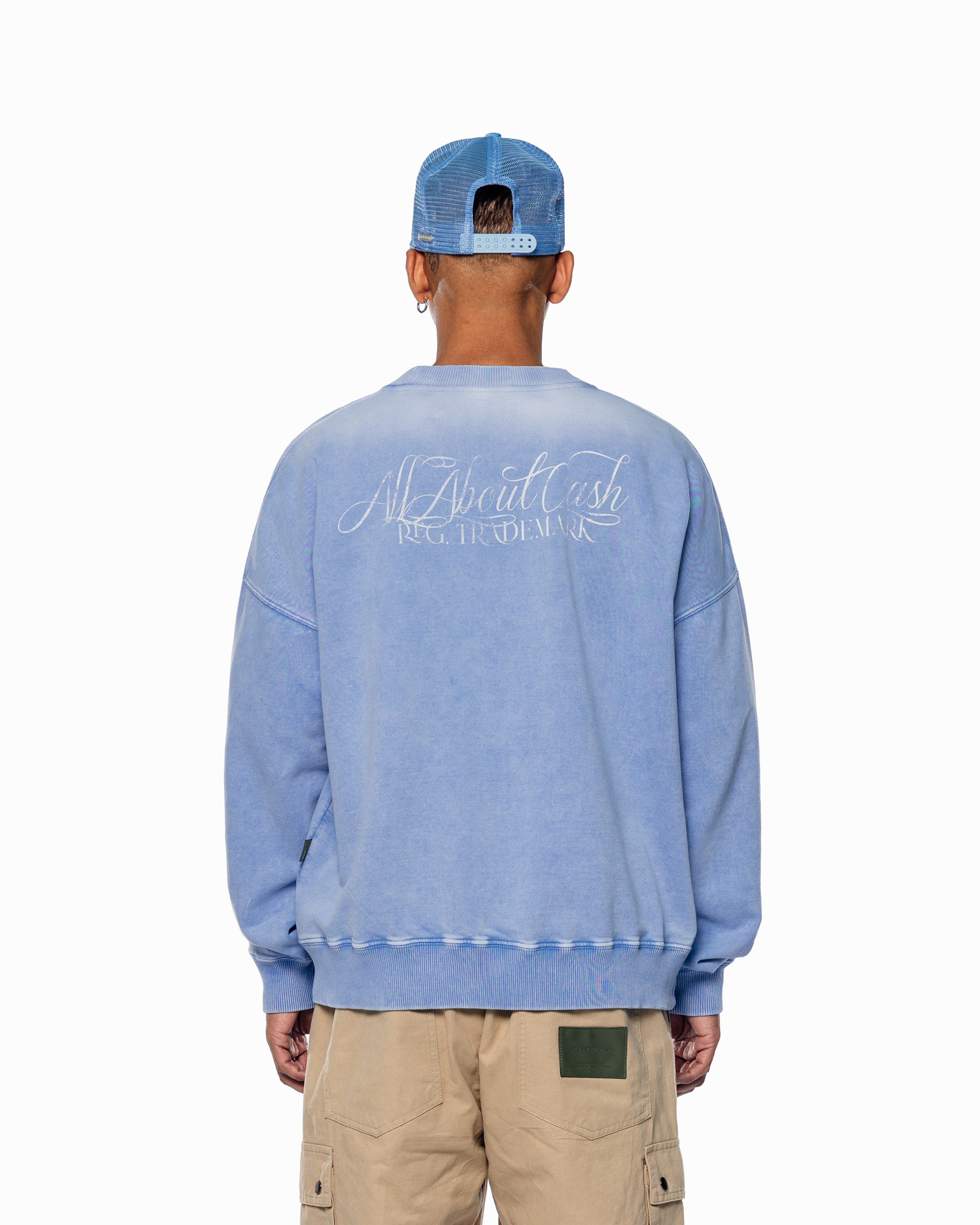 CRYSTALZ LIGHT BLUE CREWNECK