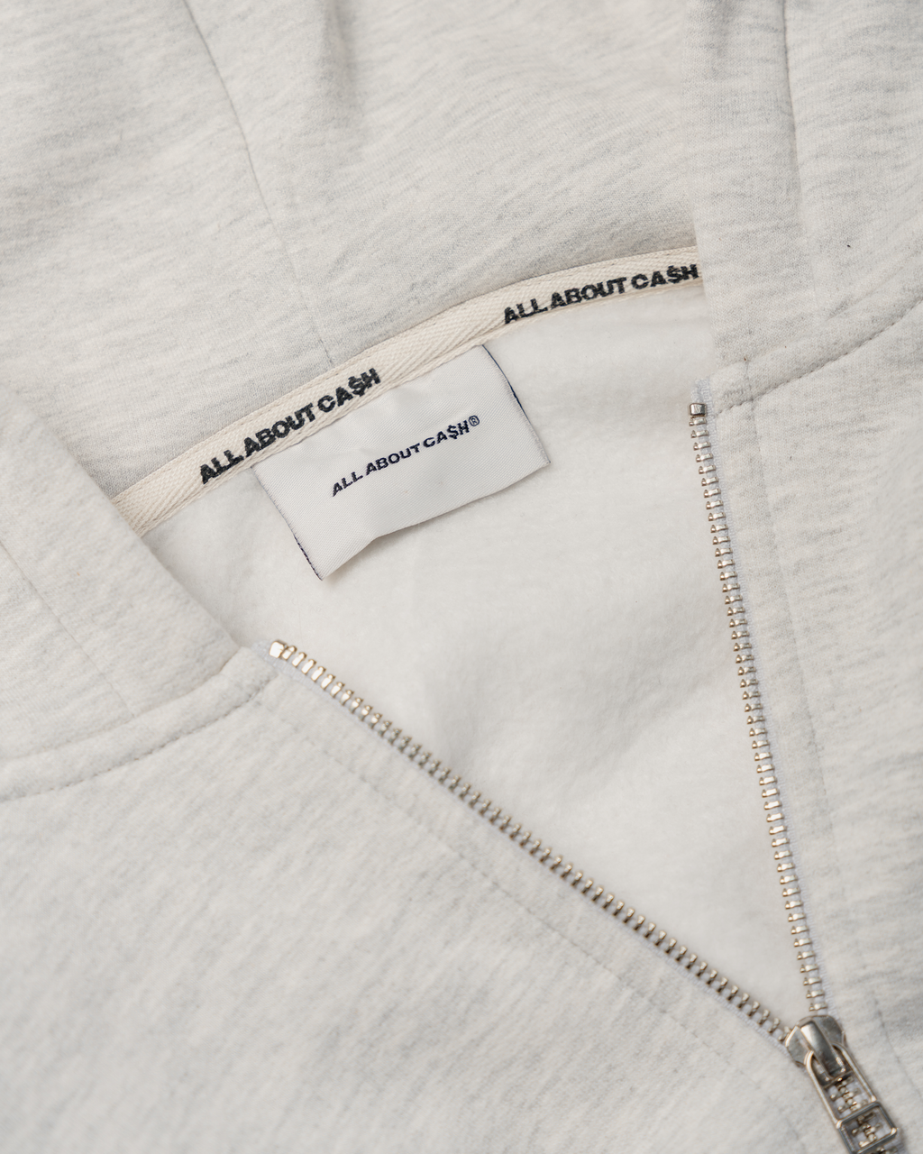 MELANGE BASIC ZIP HOODIE