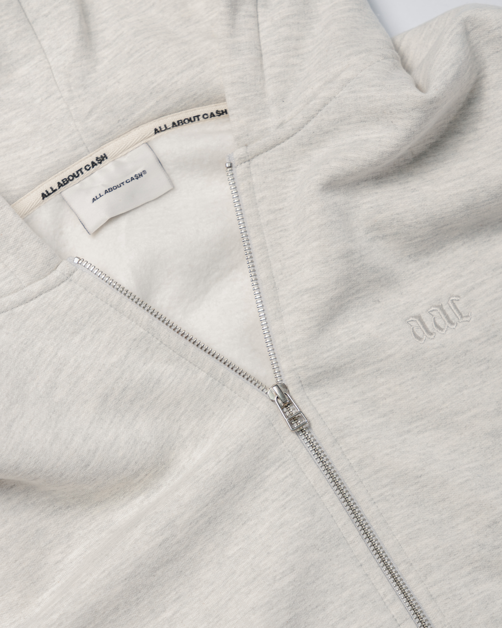 MELANGE BASIC ZIP HOODIE