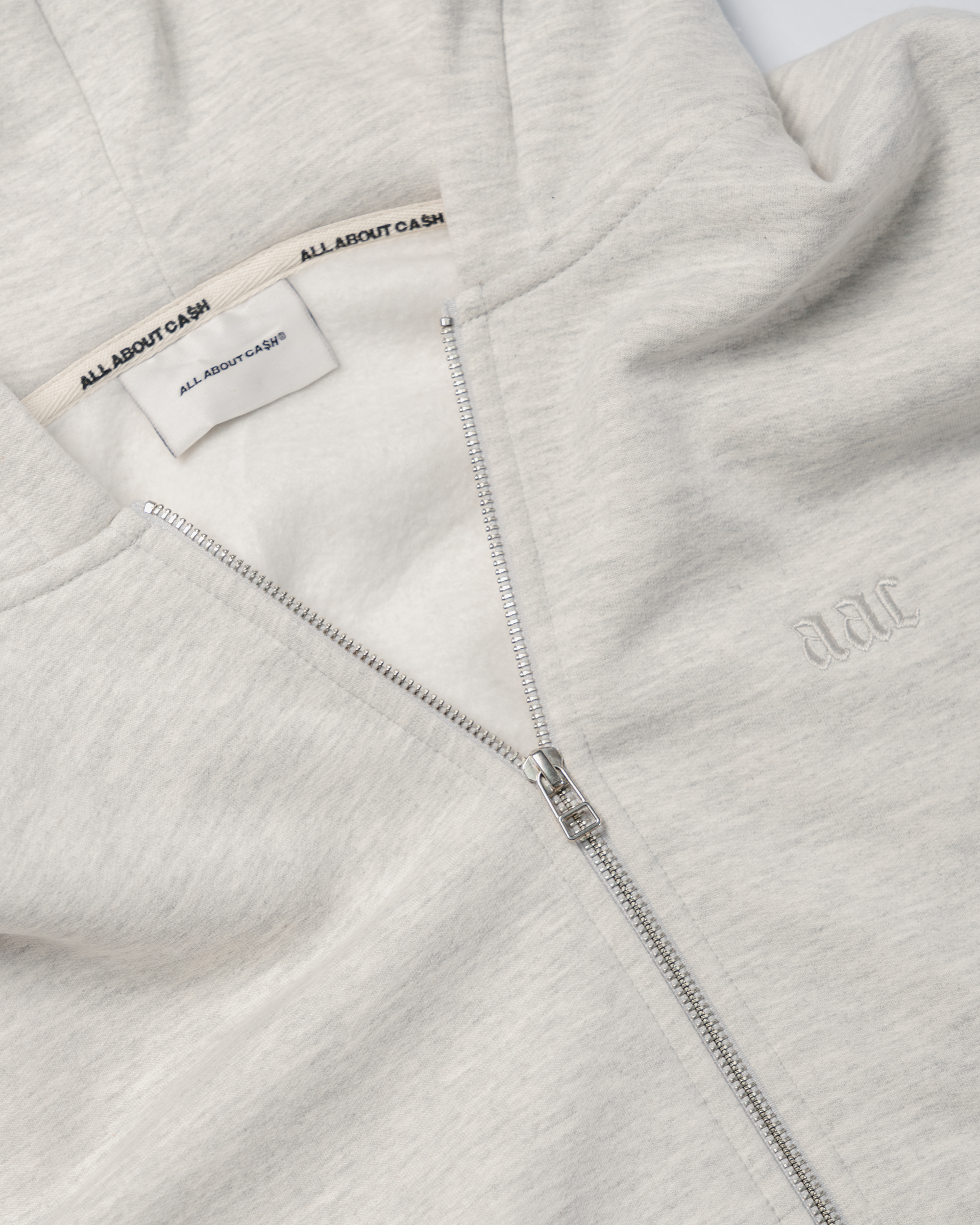 MELANGE BASIC ZIP HOODIE