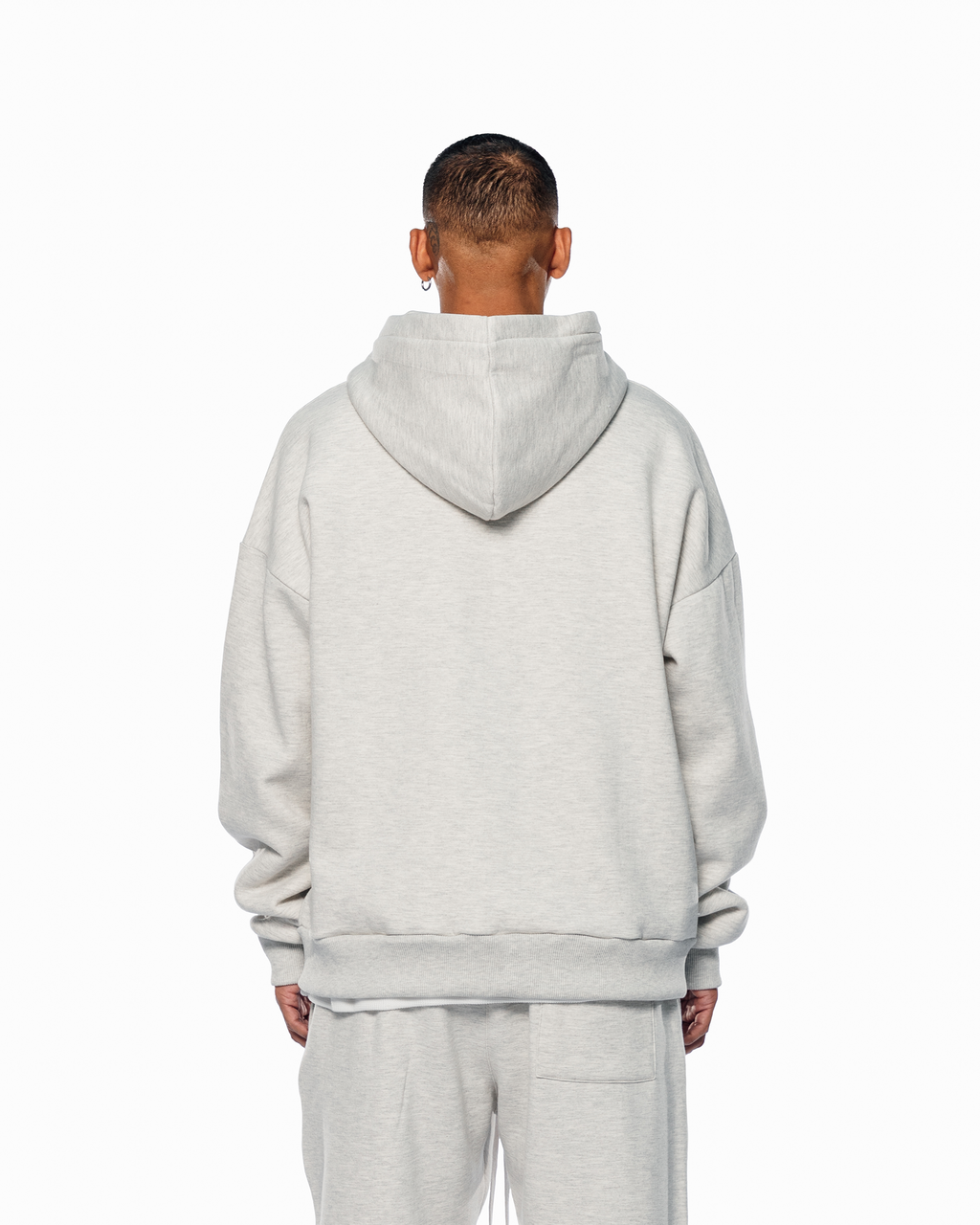 MELANGE BASIC ZIP HOODIE