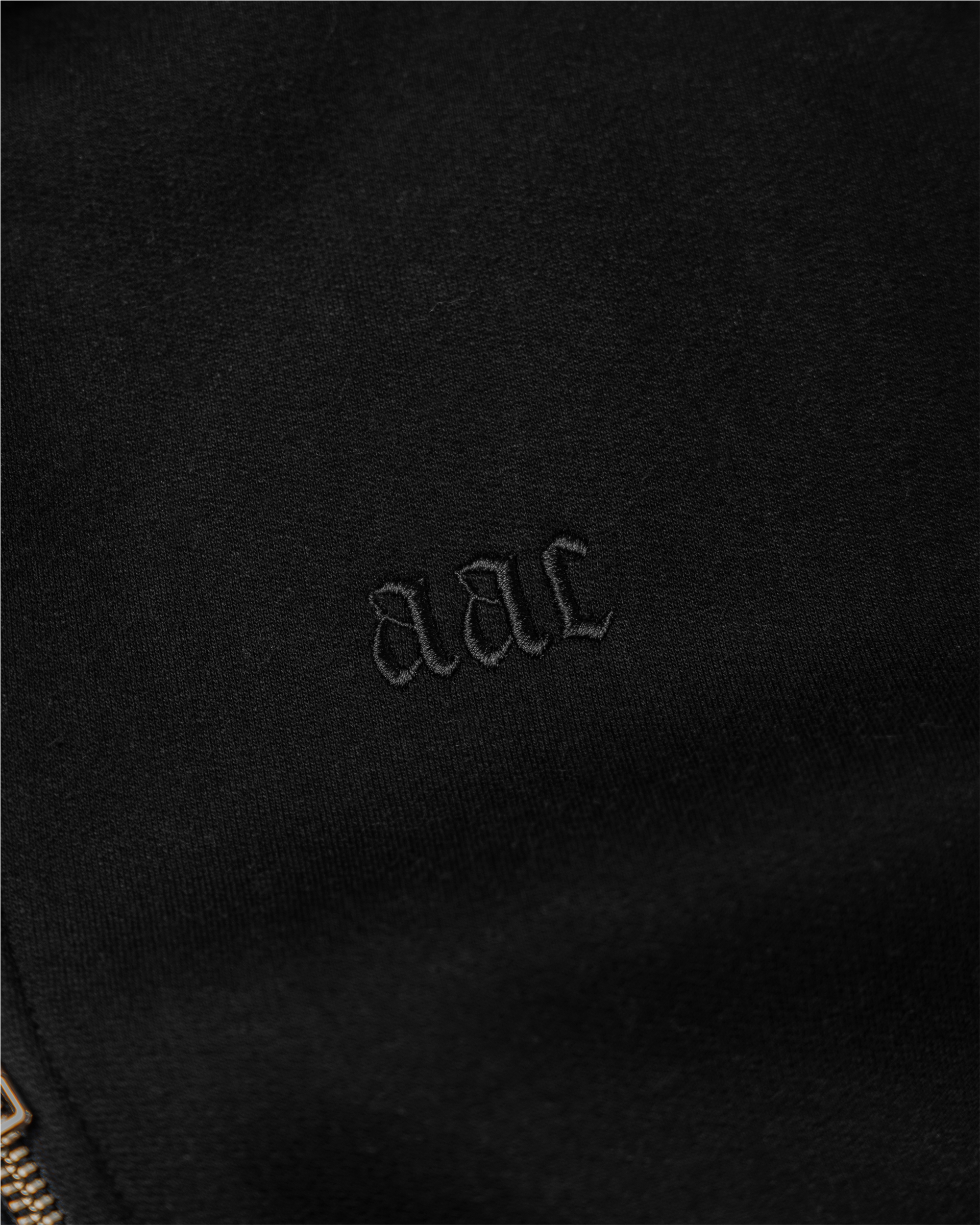 BLAACK BASIC ZIP HOODIE