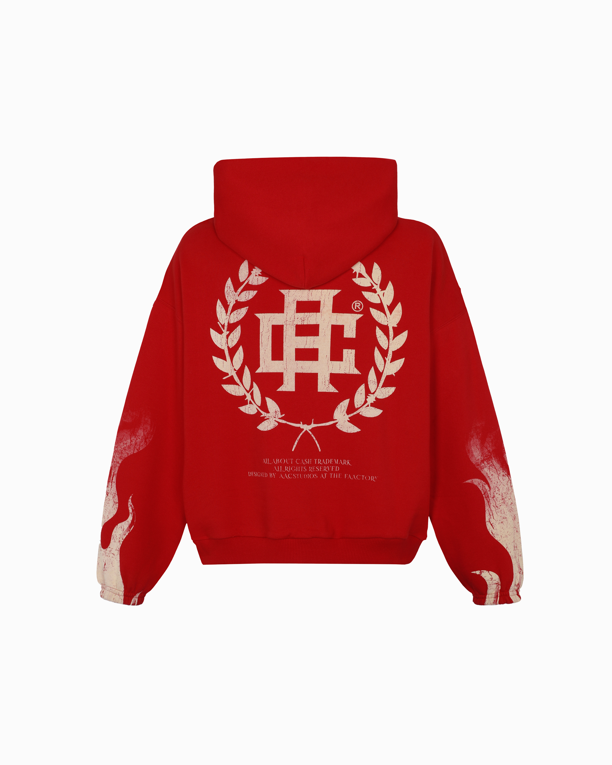FLAMESSS RED HOODIE
