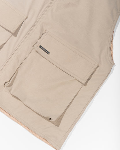 BEIGE CARGO VEST