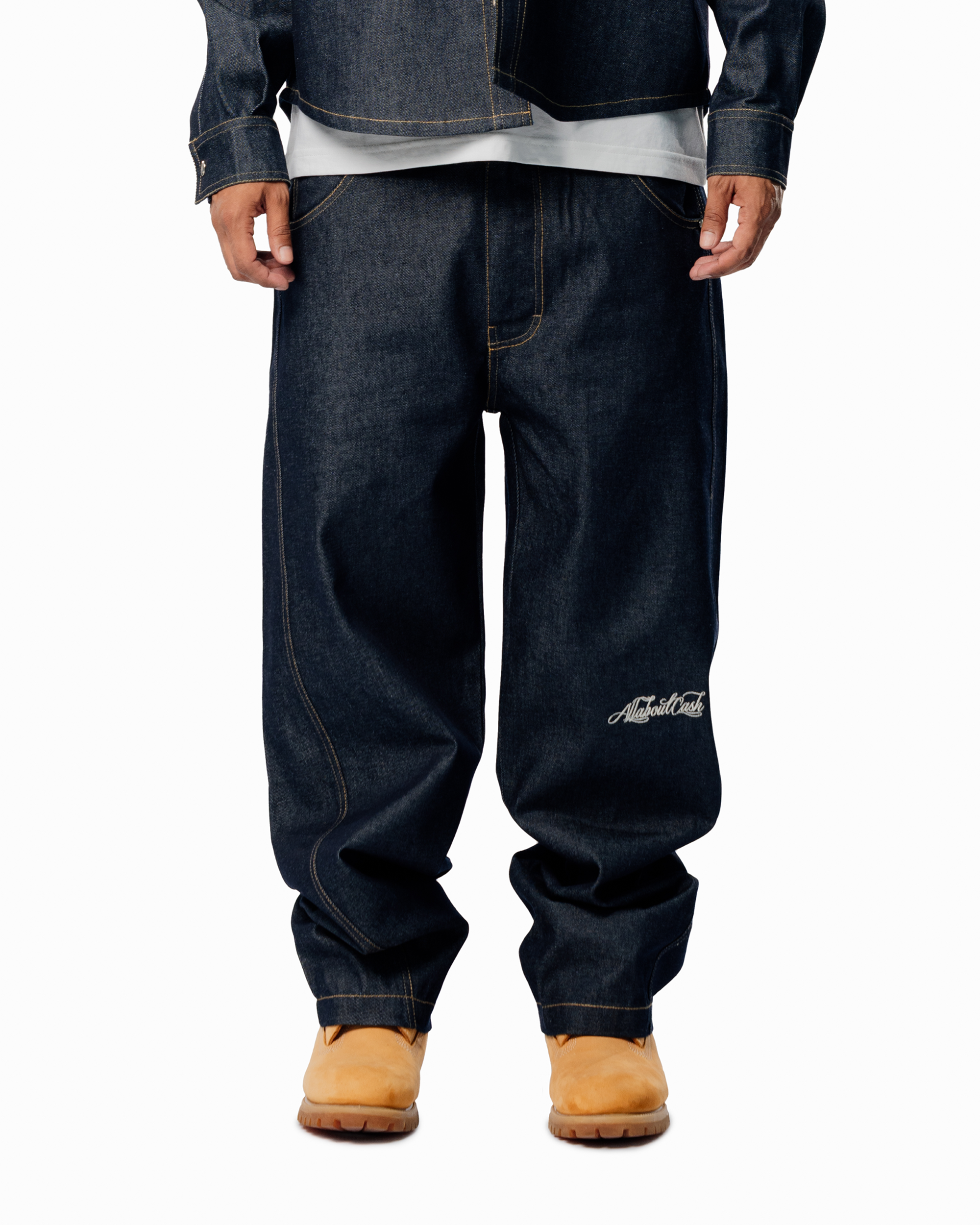 AAC INDIGO CURVED PANTS