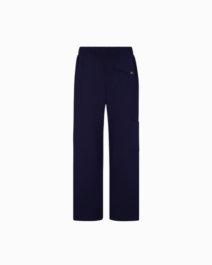 BLUE WIDE LEG TROUSERS