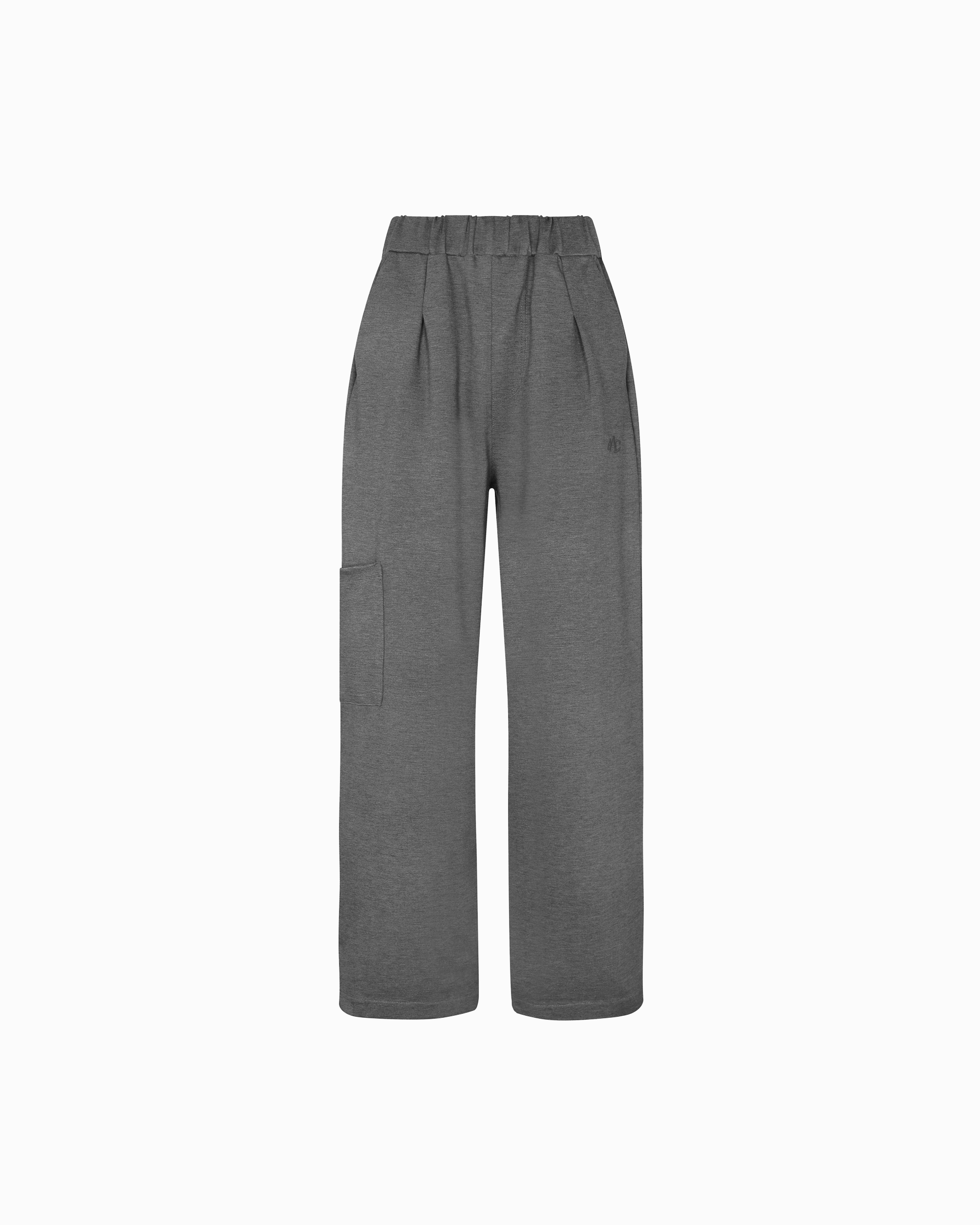 GREY WIDE LEG TROUSERS