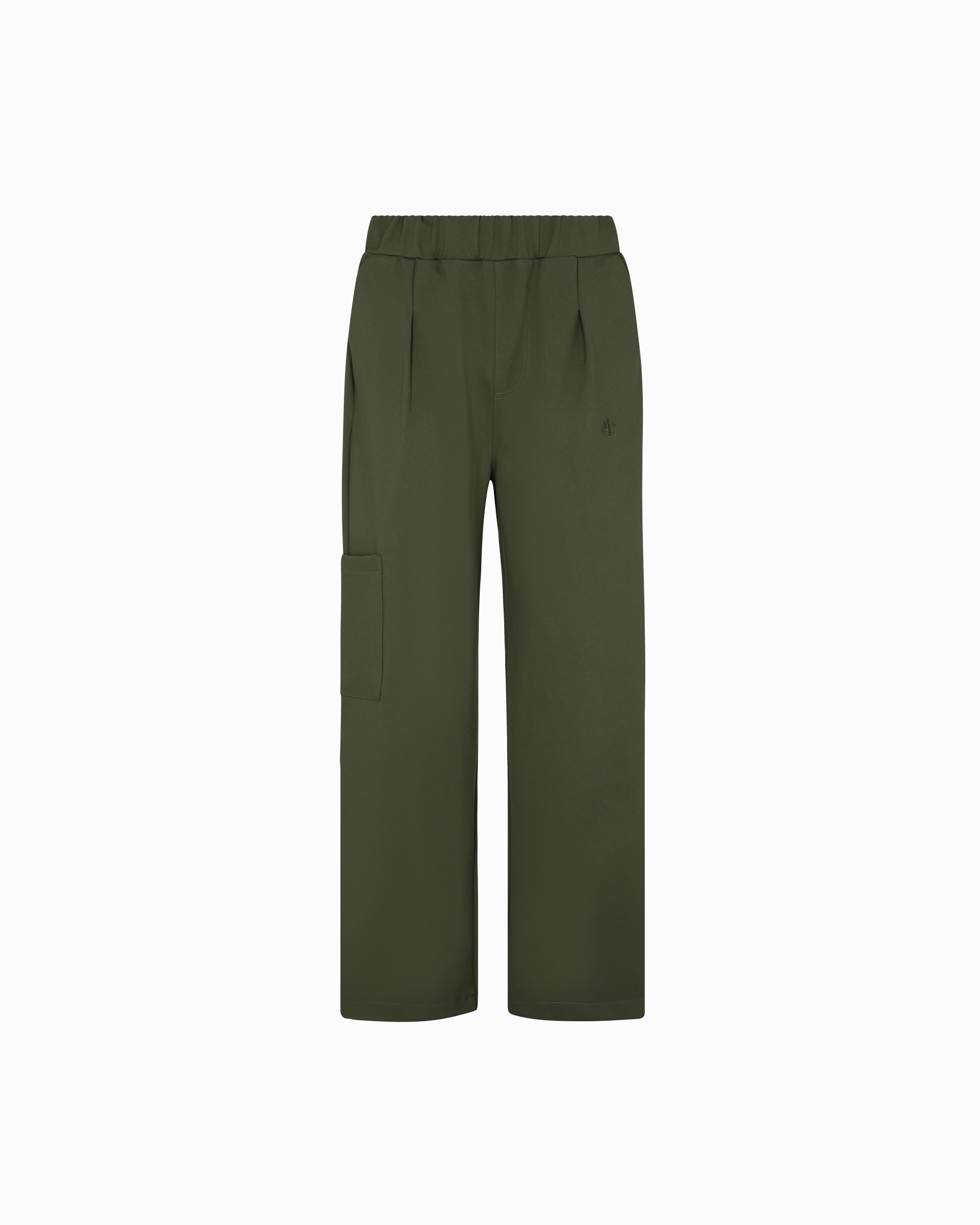 GREEN WIDE LEG TROUSERS