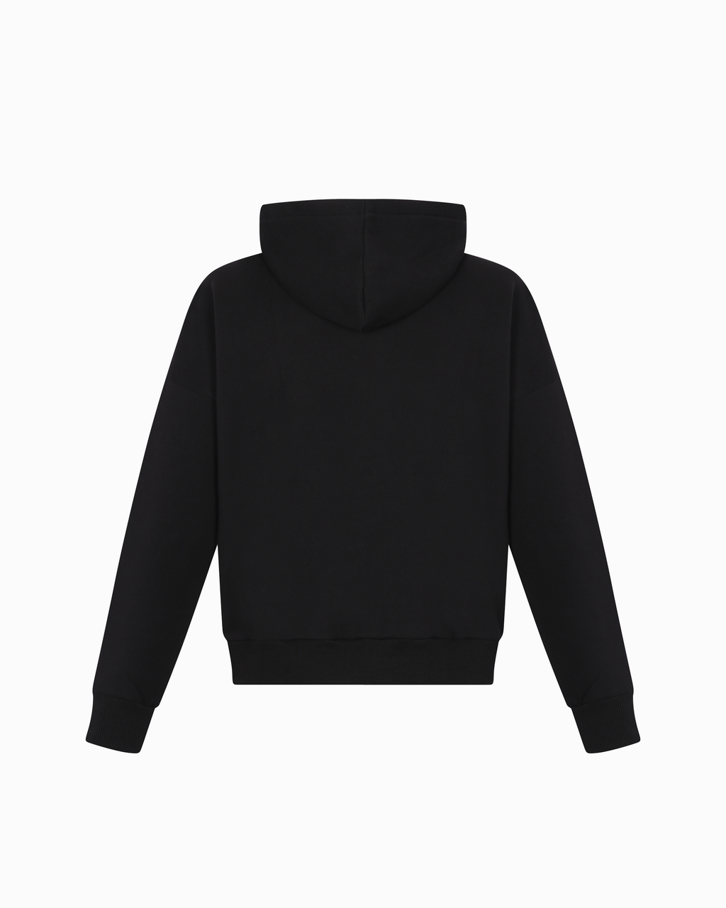 BLAACK BASIC ZIP HOODIE
