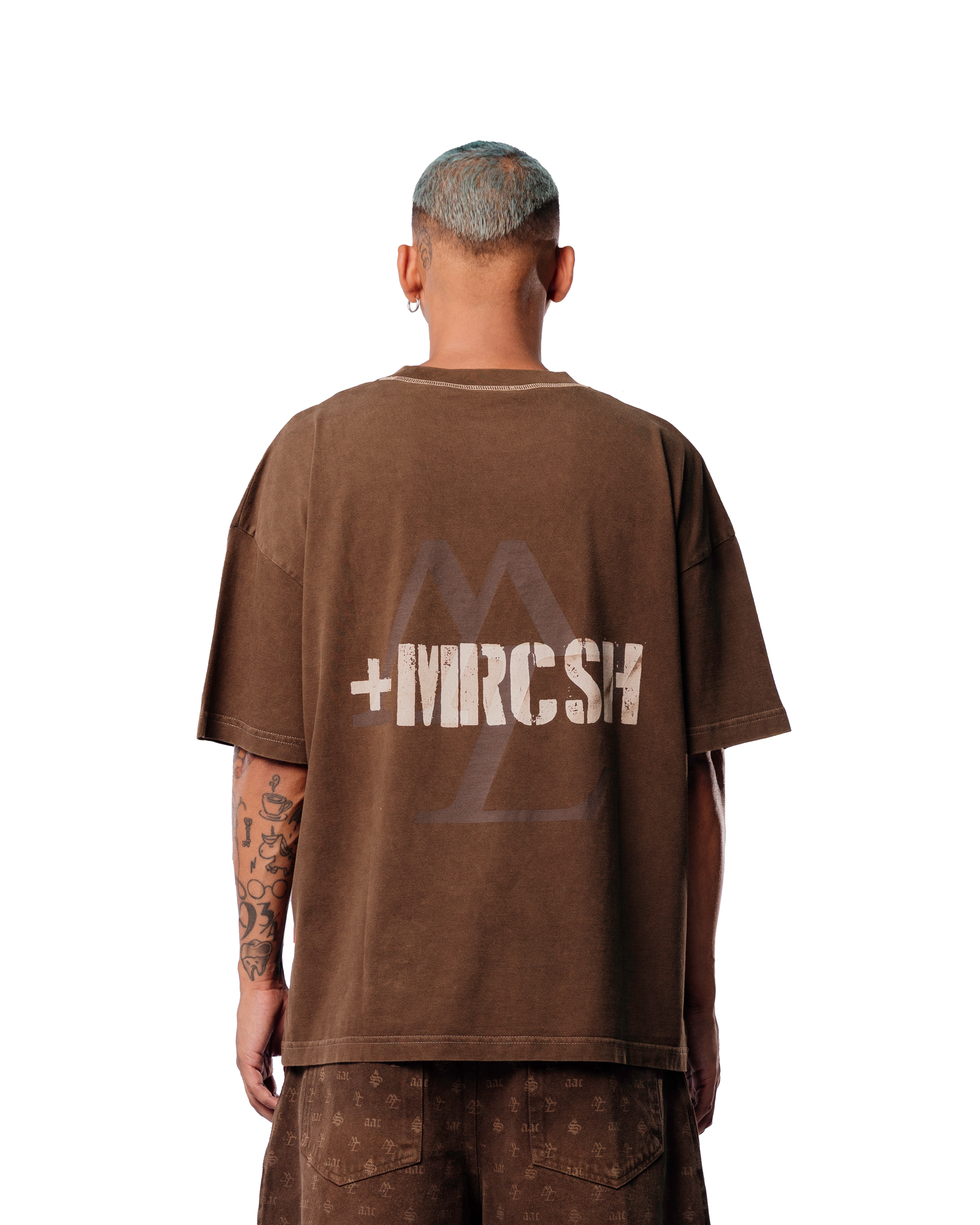 MONOGRAM CHROME BROWN TEE