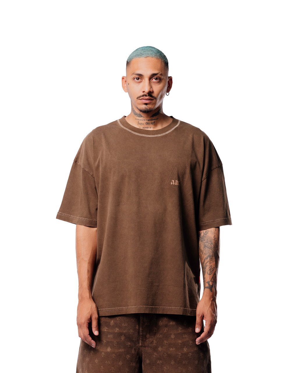 MONOGRAM CHROME BROWN TEE