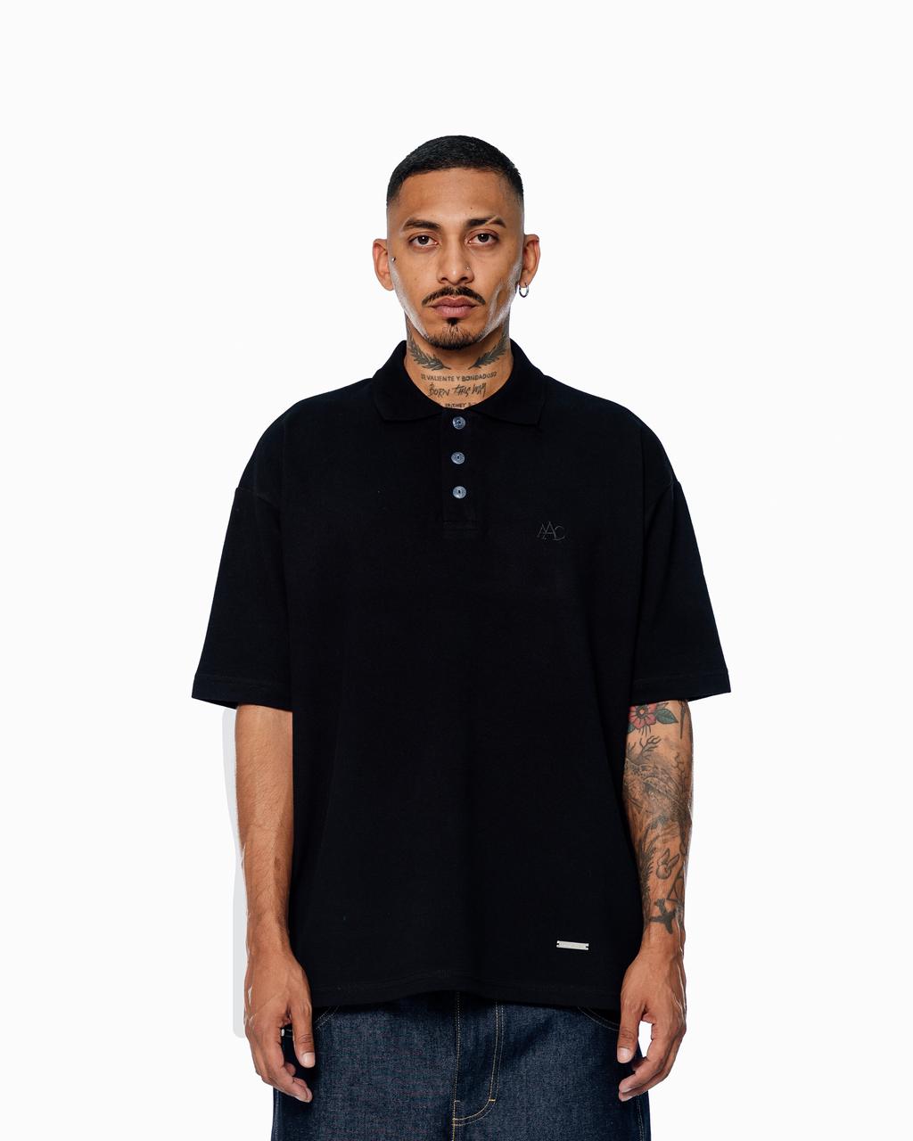BLACK AAC CLASSIC POLO
