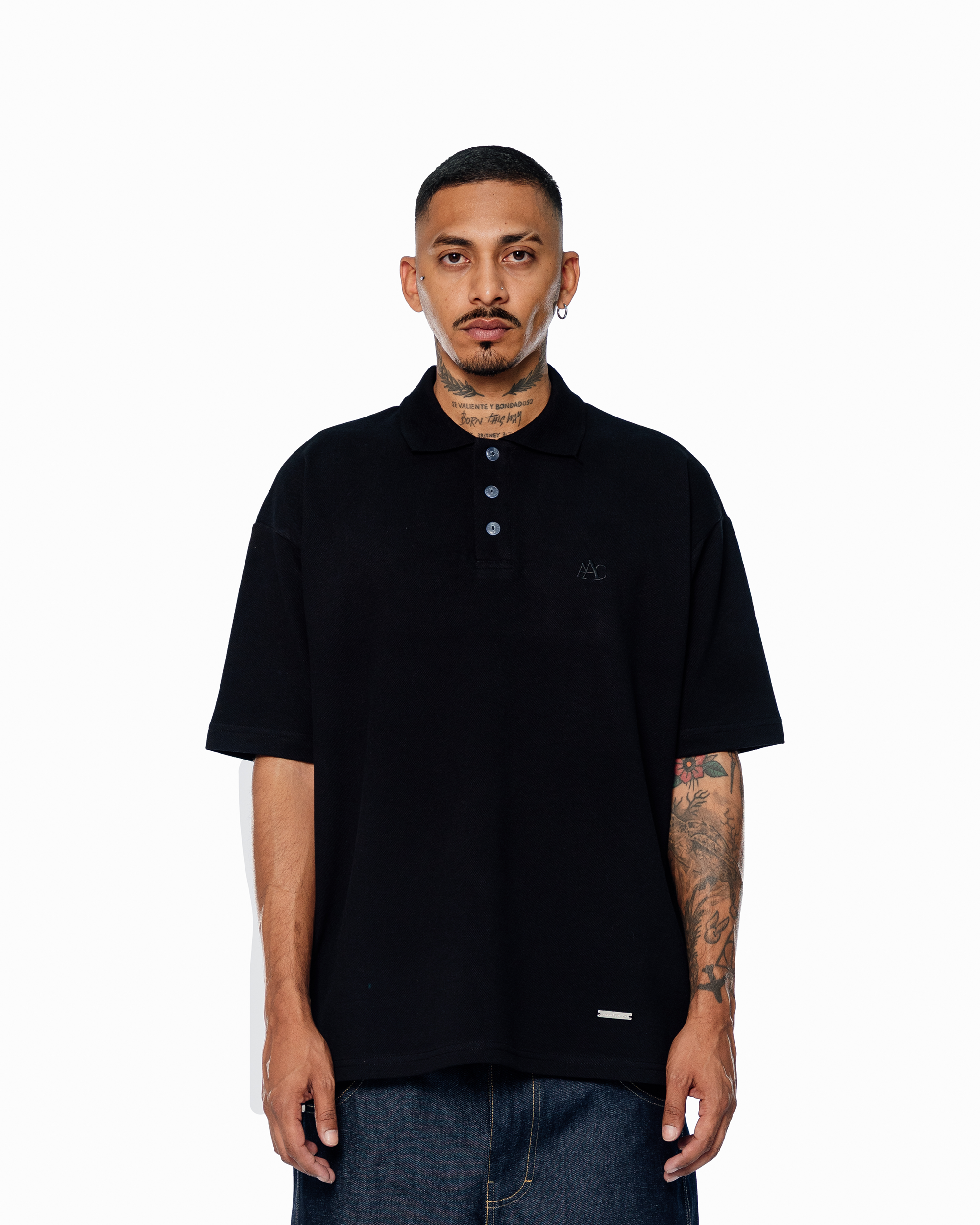 BLACK AAC CLASSIC POLO