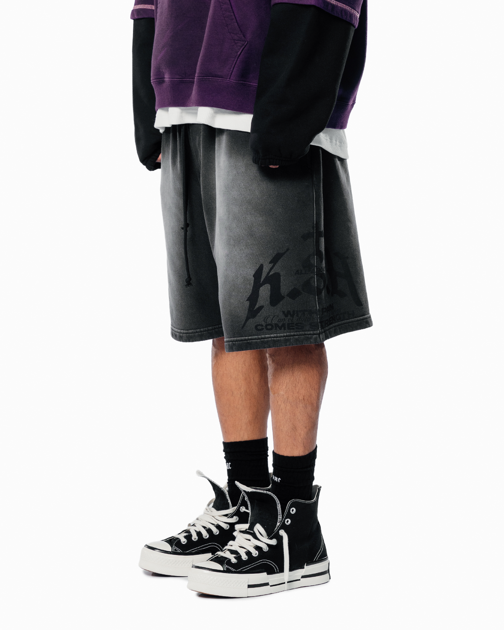 CHROME BLAACK KSH SHORTS