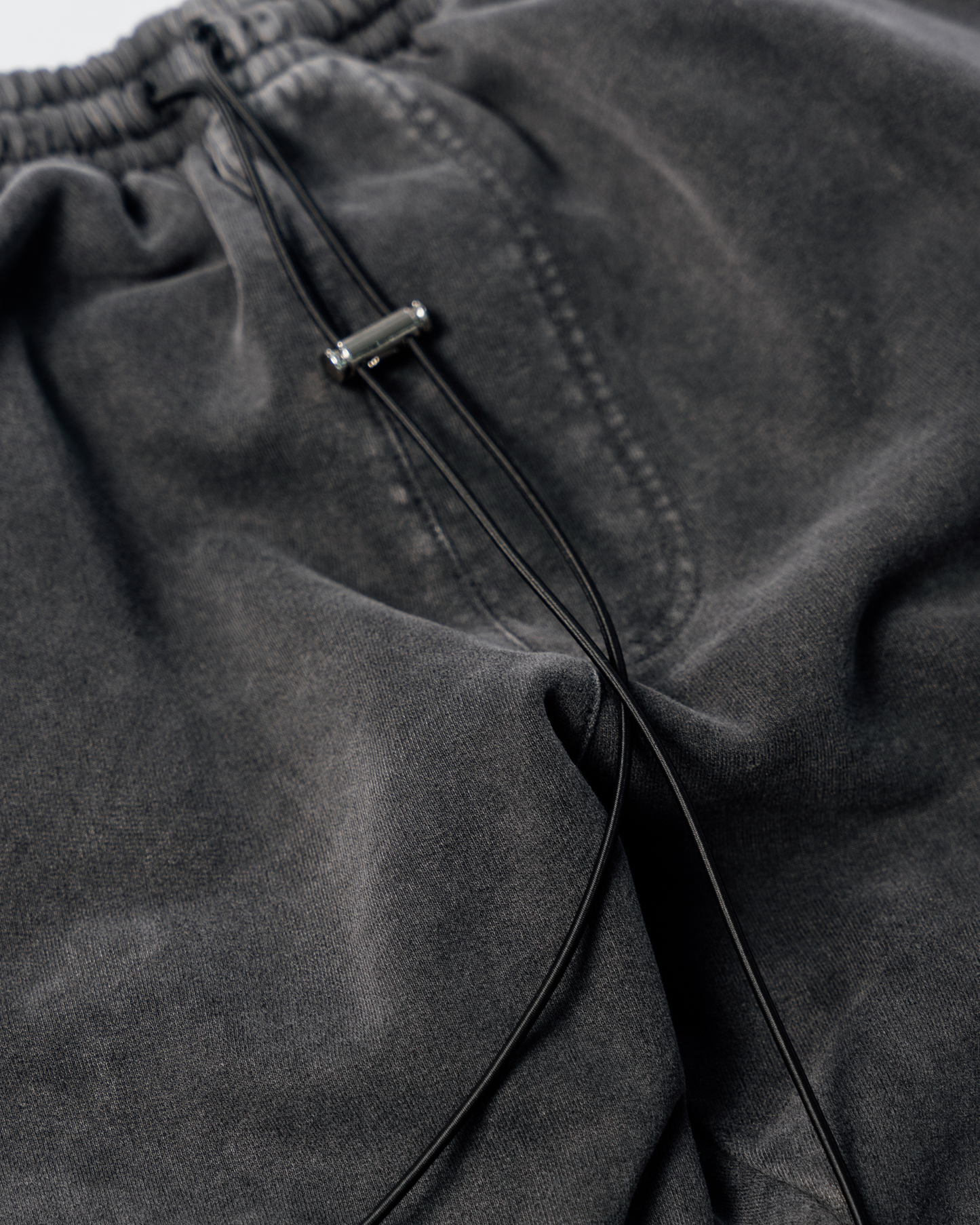CHROME BLAACK BASIC SWEATPANTS (adjustable)