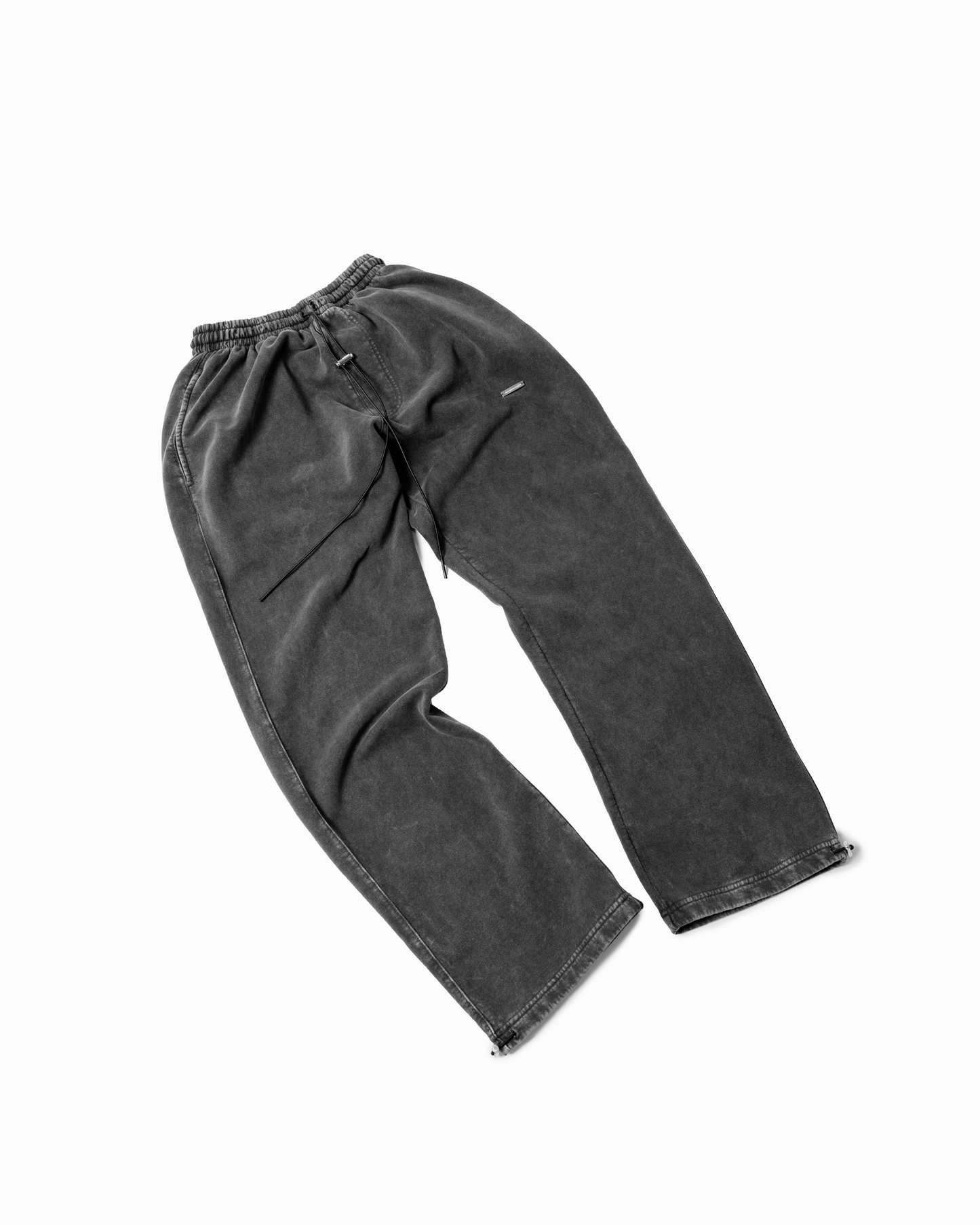 CHROME BLAACK BASIC SWEATPANTS (adjustable)