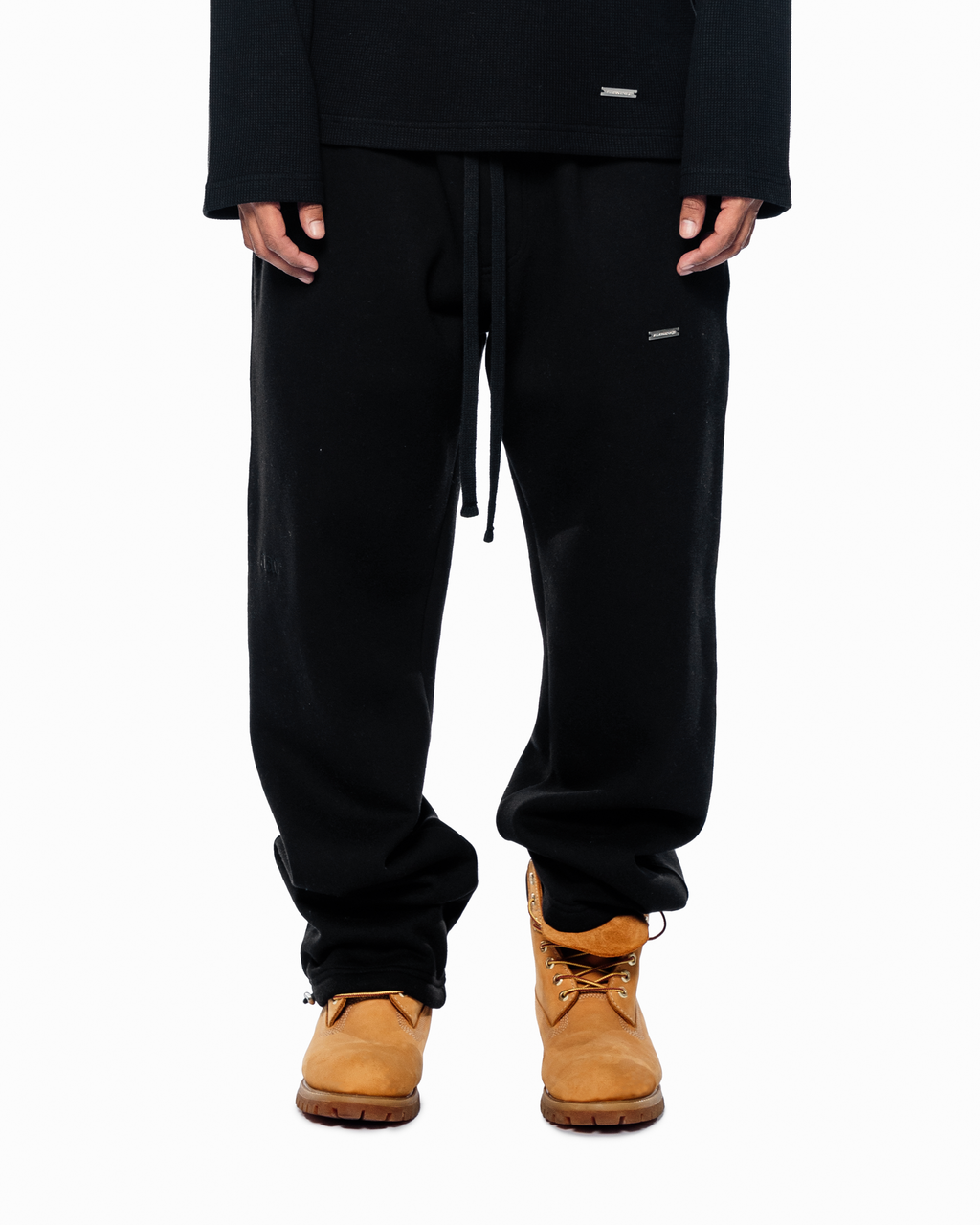 BLAACK BASIC SWEATPANTS