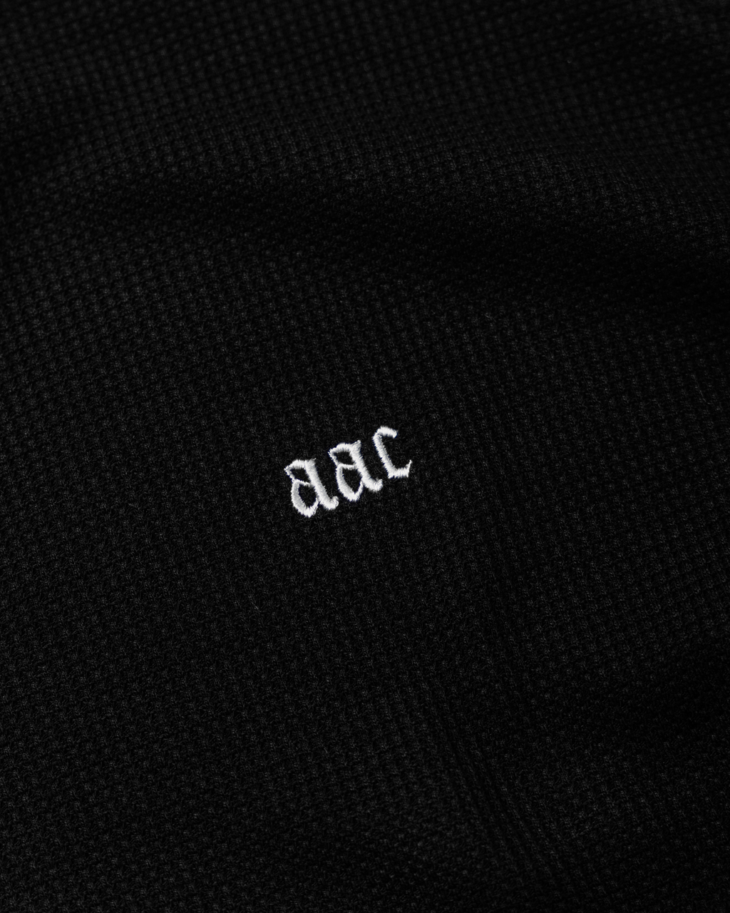 BLAACK BASIC WAFFLE LONGSLEEVE