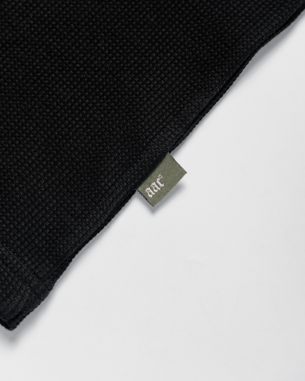 BLAACK BASIC WAFFLE LONGSLEEVE