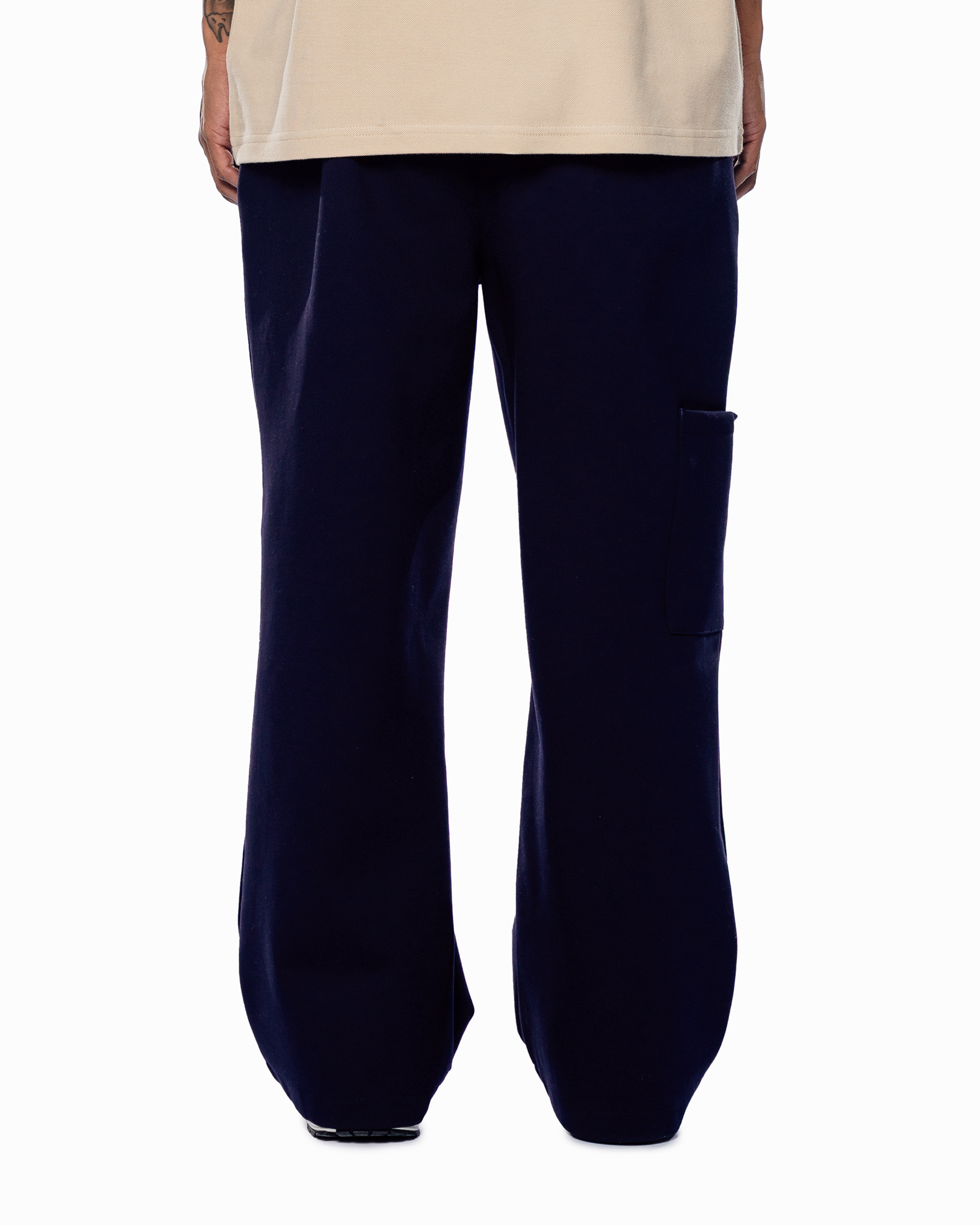 BLUE WIDE LEG TROUSERS