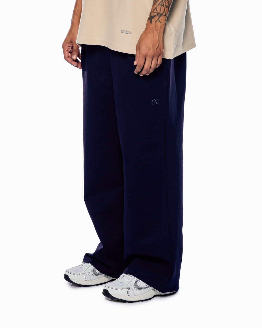 BLUE WIDE LEG TROUSERS