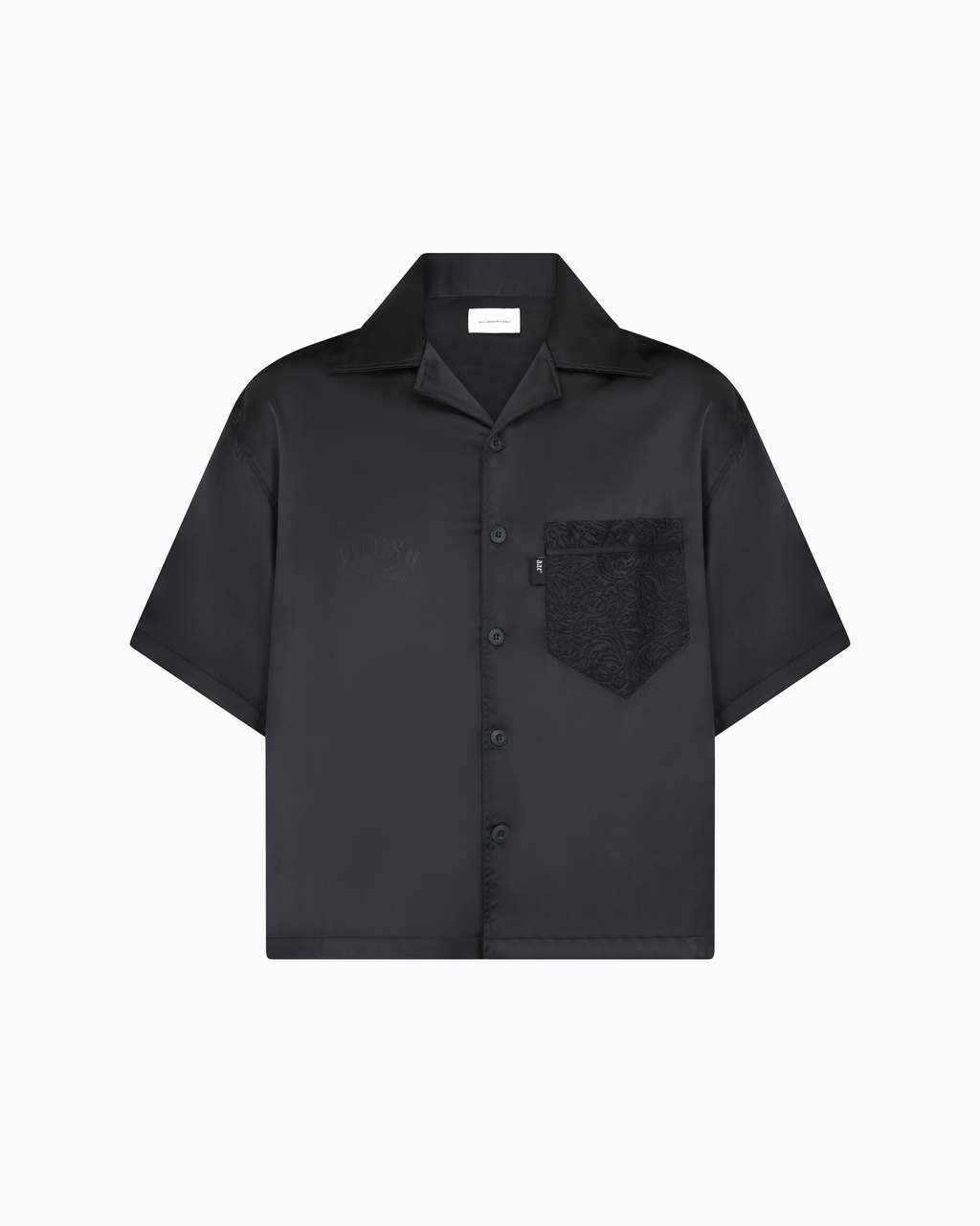 BLAACK SATIN SHIRT