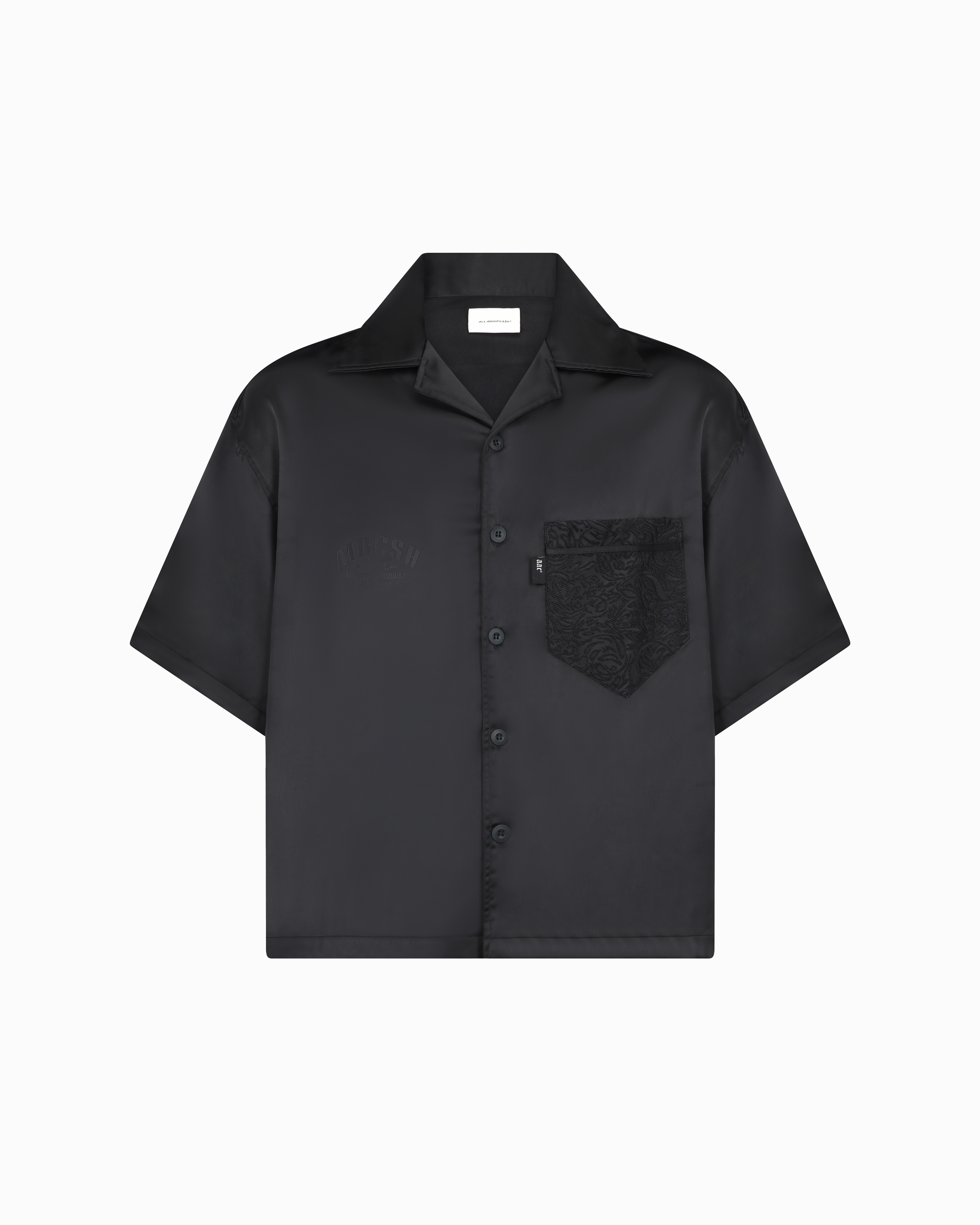 BLAACK SATIN SHIRT