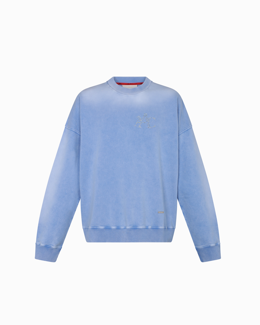 CRYSTALZ LIGHT BLUE CREWNECK