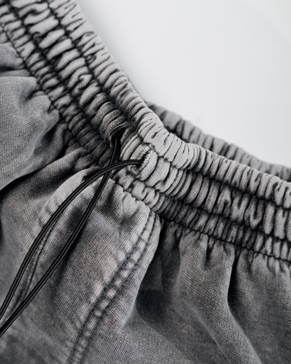 CHROME BLAACK BASIC SWEATPANTS (adjustable)