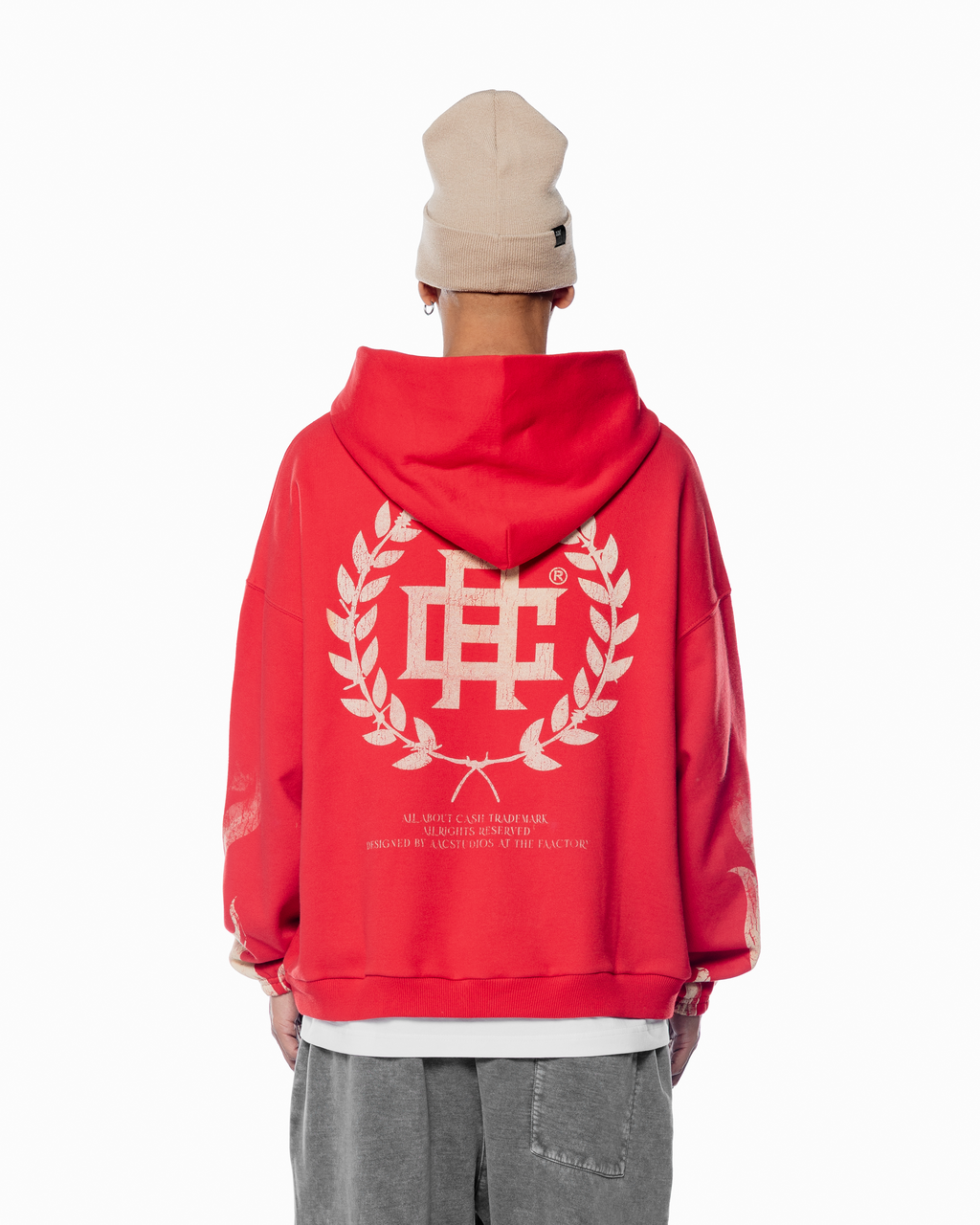 FLAMESSS RED HOODIE