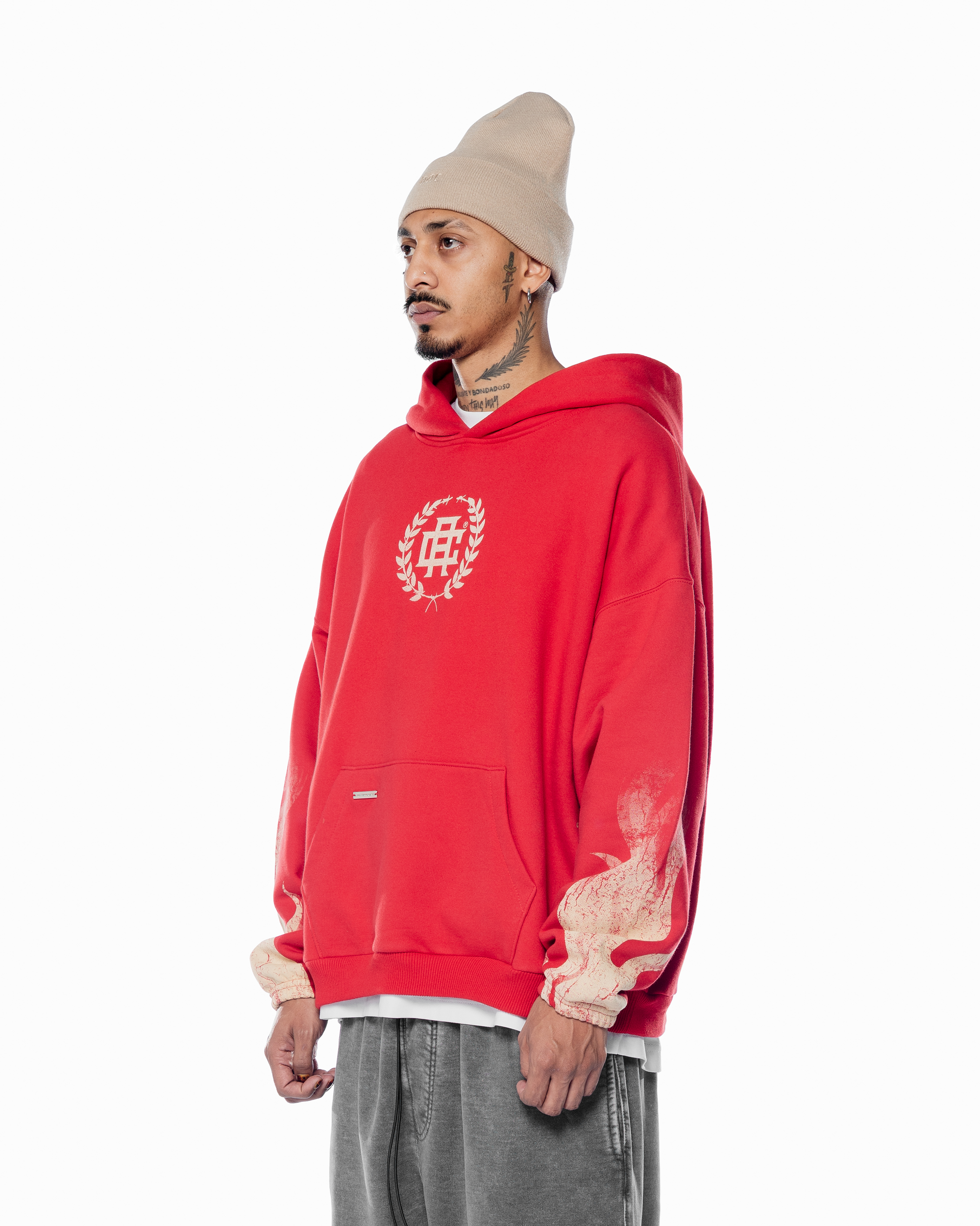 FLAMESSS RED HOODIE